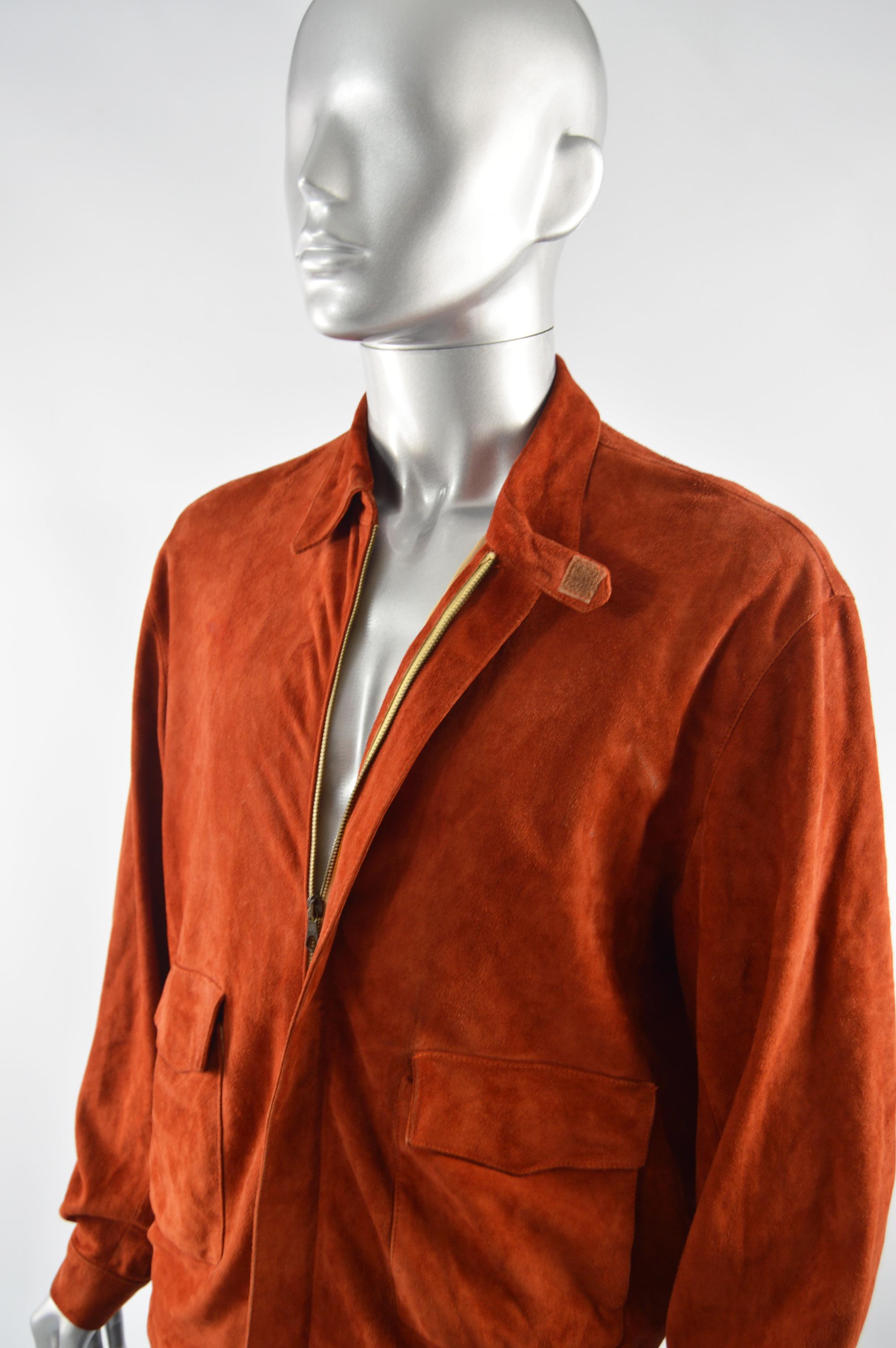 Krizia Men's Vintage Suede Blouson Jacket For Sale 1