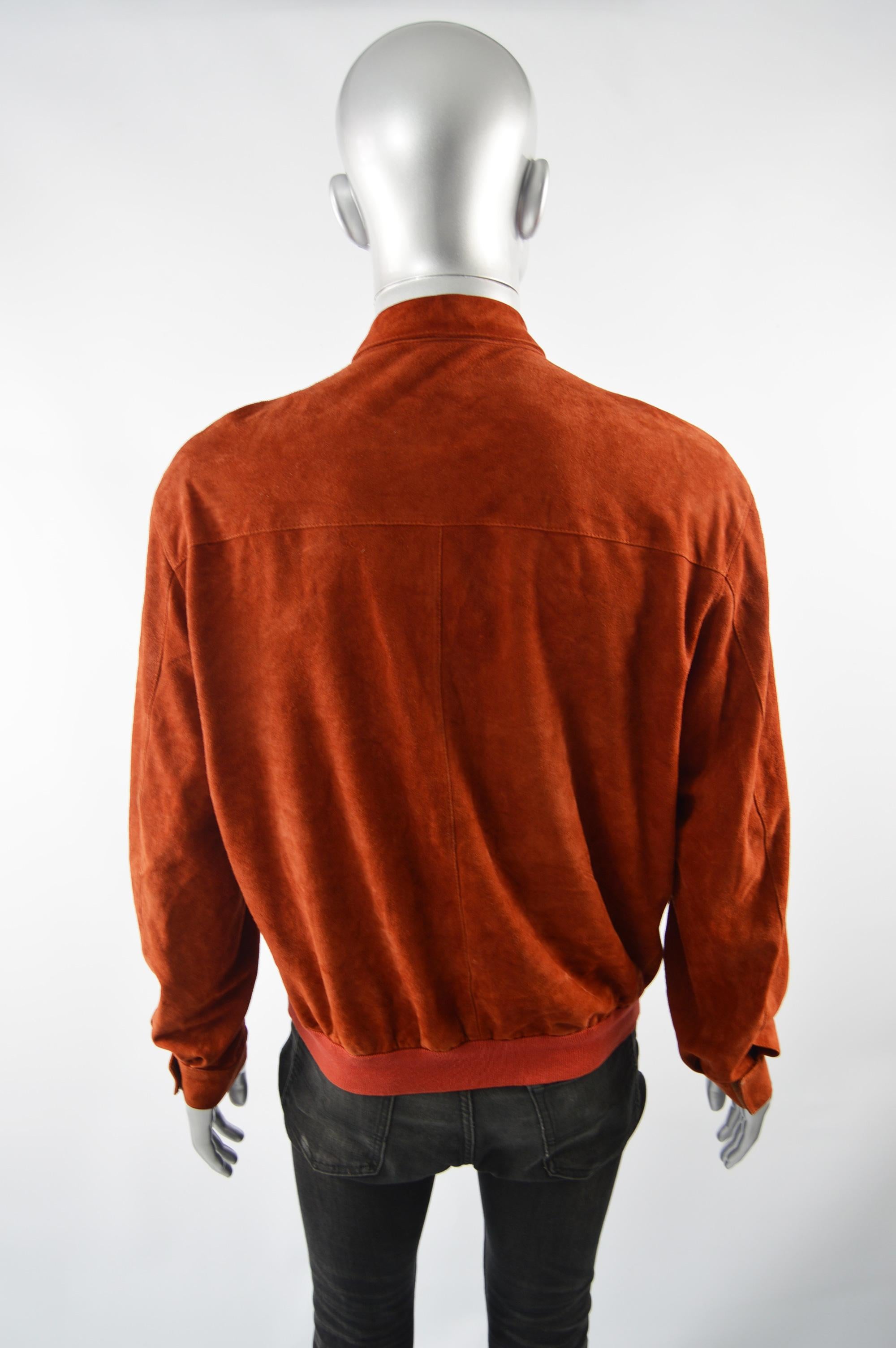 Krizia Men's Vintage Suede Blouson Jacket For Sale 2