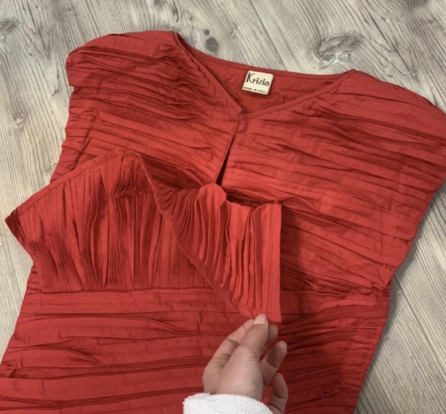 Krizia red mini dress In Excellent Condition For Sale In Carnate, IT