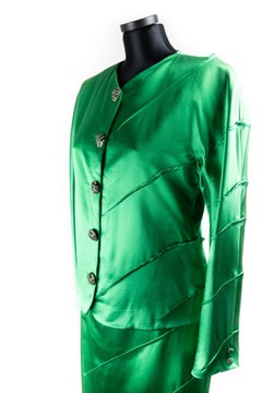 Krizia shining-green suit