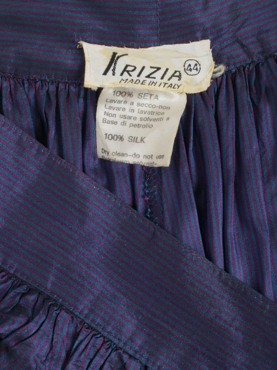 Krizia - Pantalon ballon en soie - années 70 en vente 1
