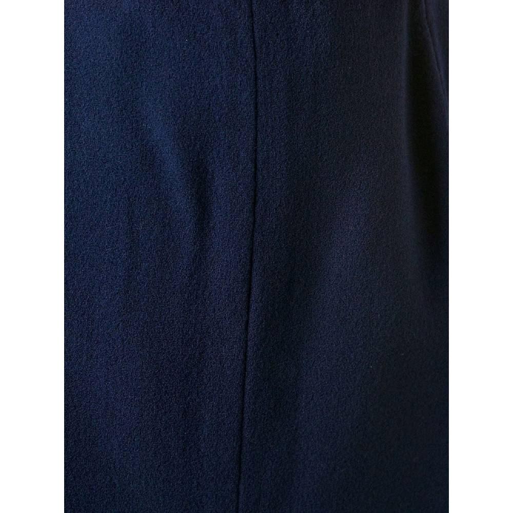 Krizia Vintage 70s blue wool midi pencil skirt For Sale 1