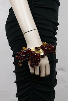 Krizia Bracciale vintage con grappoli d'uva