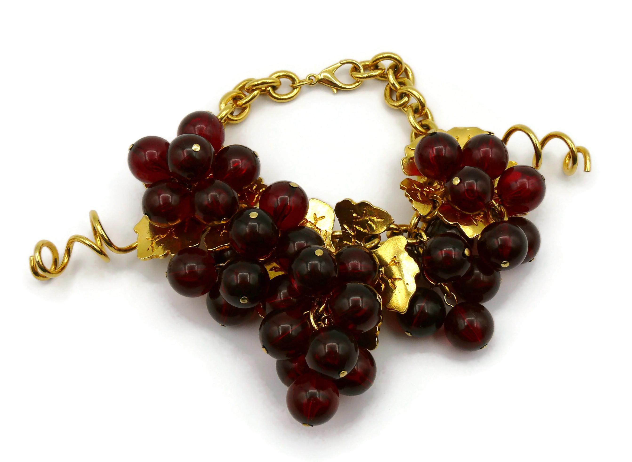 Women's KRIZIA Vintage Bunches of Grapes Bracelet