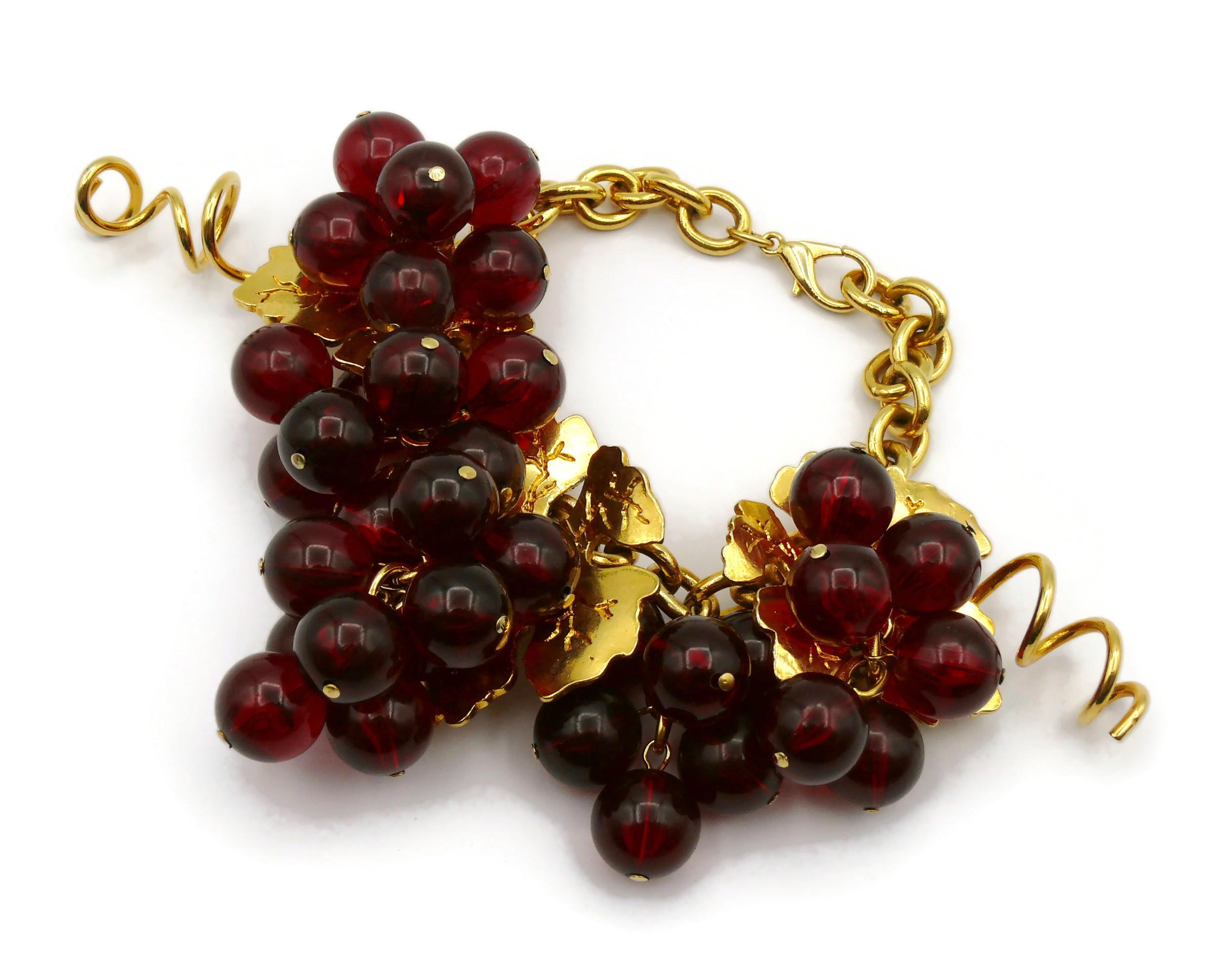 KRIZIA Vintage Bunches of Grapes Bracelet 1