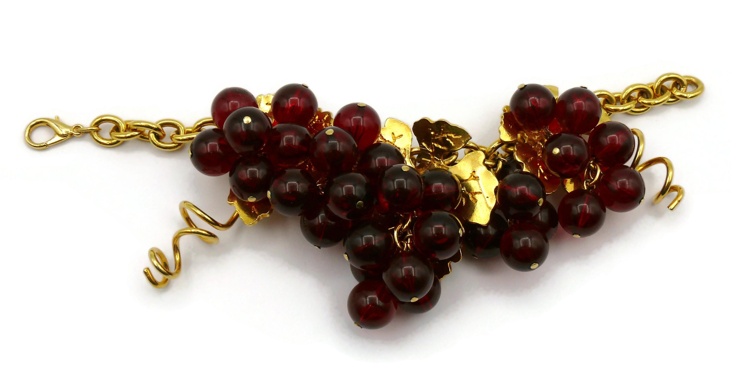 KRIZIA Vintage Bunches of Grapes Bracelet 2