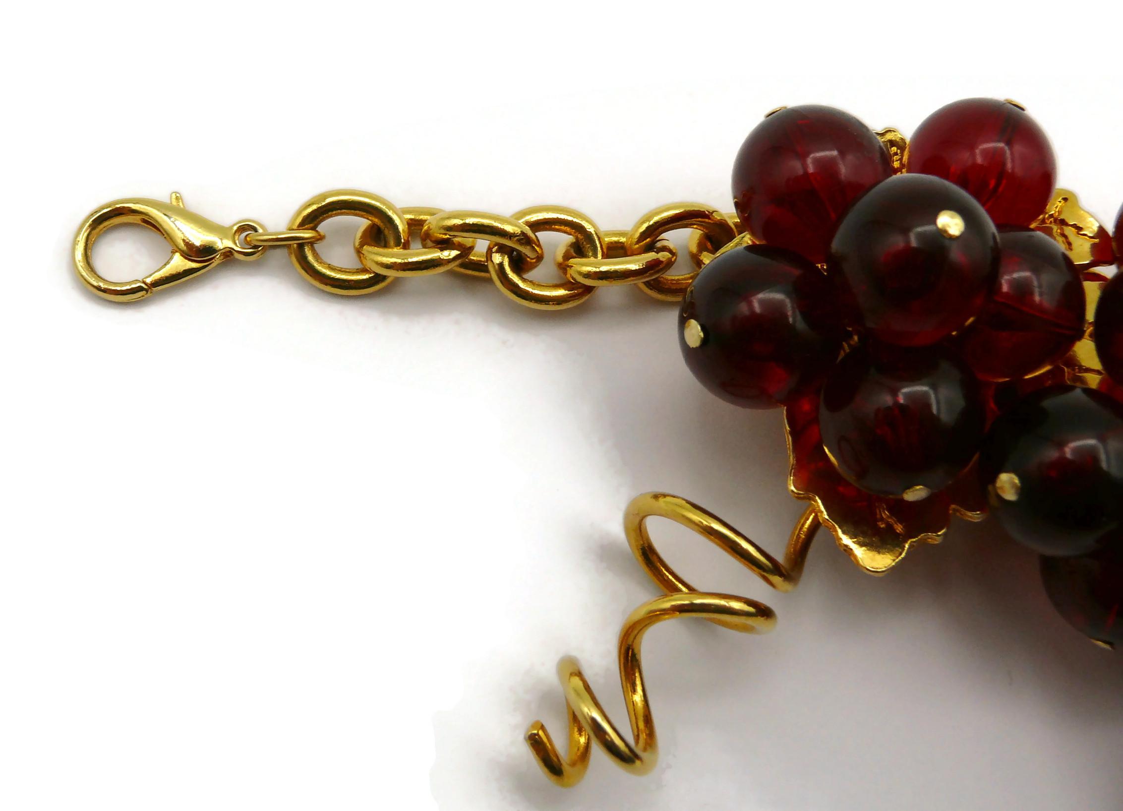 KRIZIA Vintage Bunches of Grapes Bracelet 3