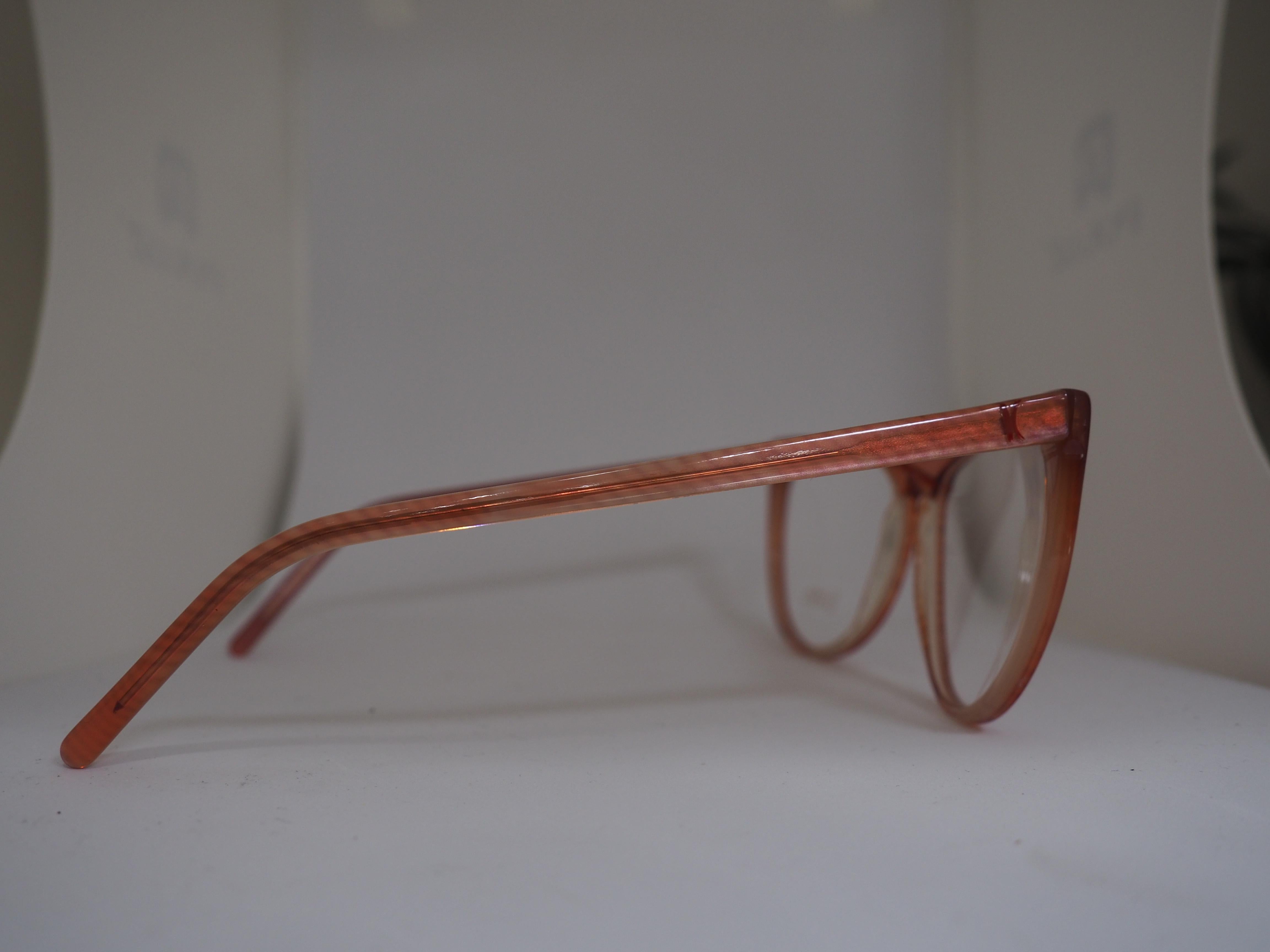 Krizia vintage red frame glasses For Sale 6