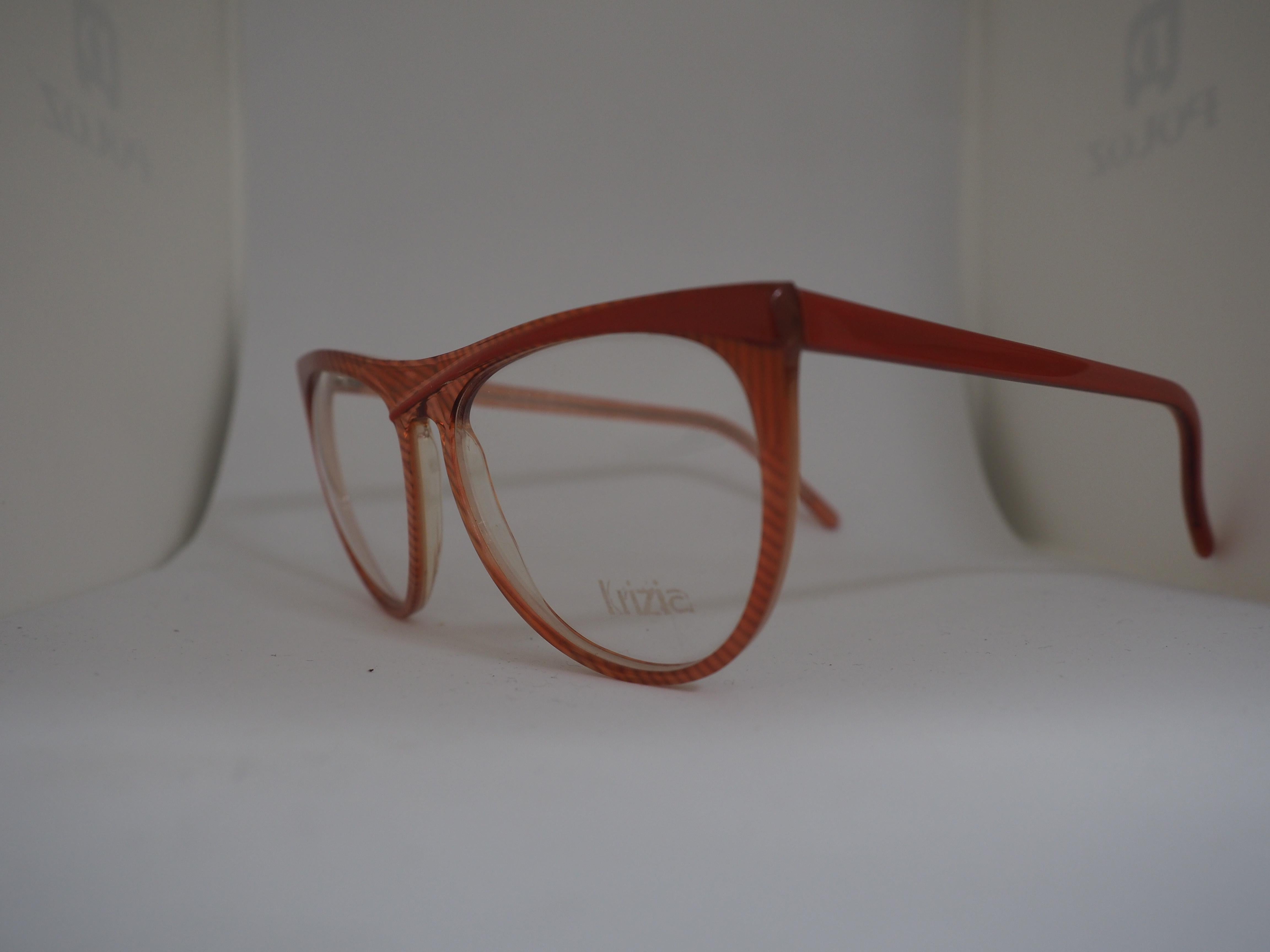 Women's Krizia vintage red frame glasses For Sale