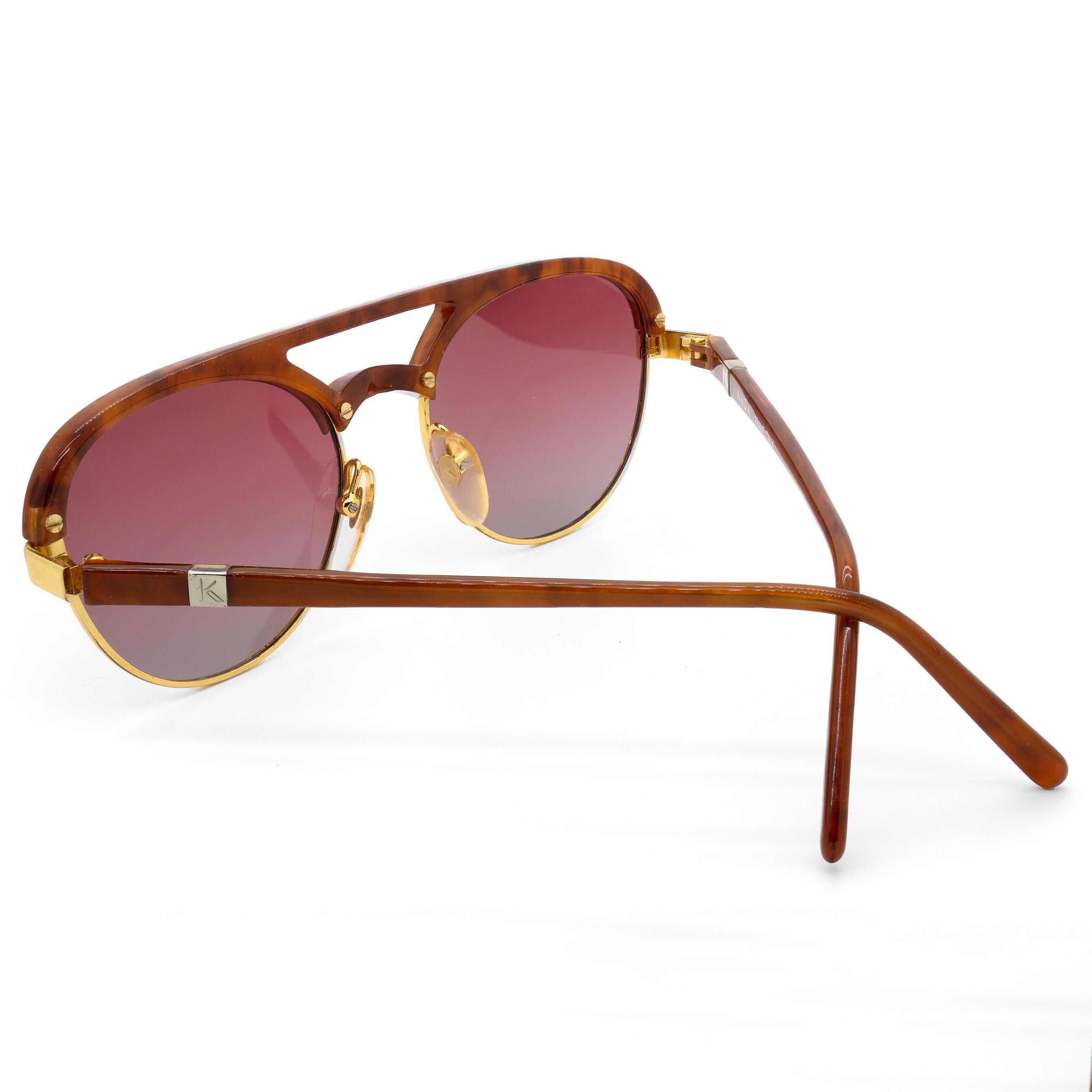 Brown Krizia vintage sunglasses For Sale