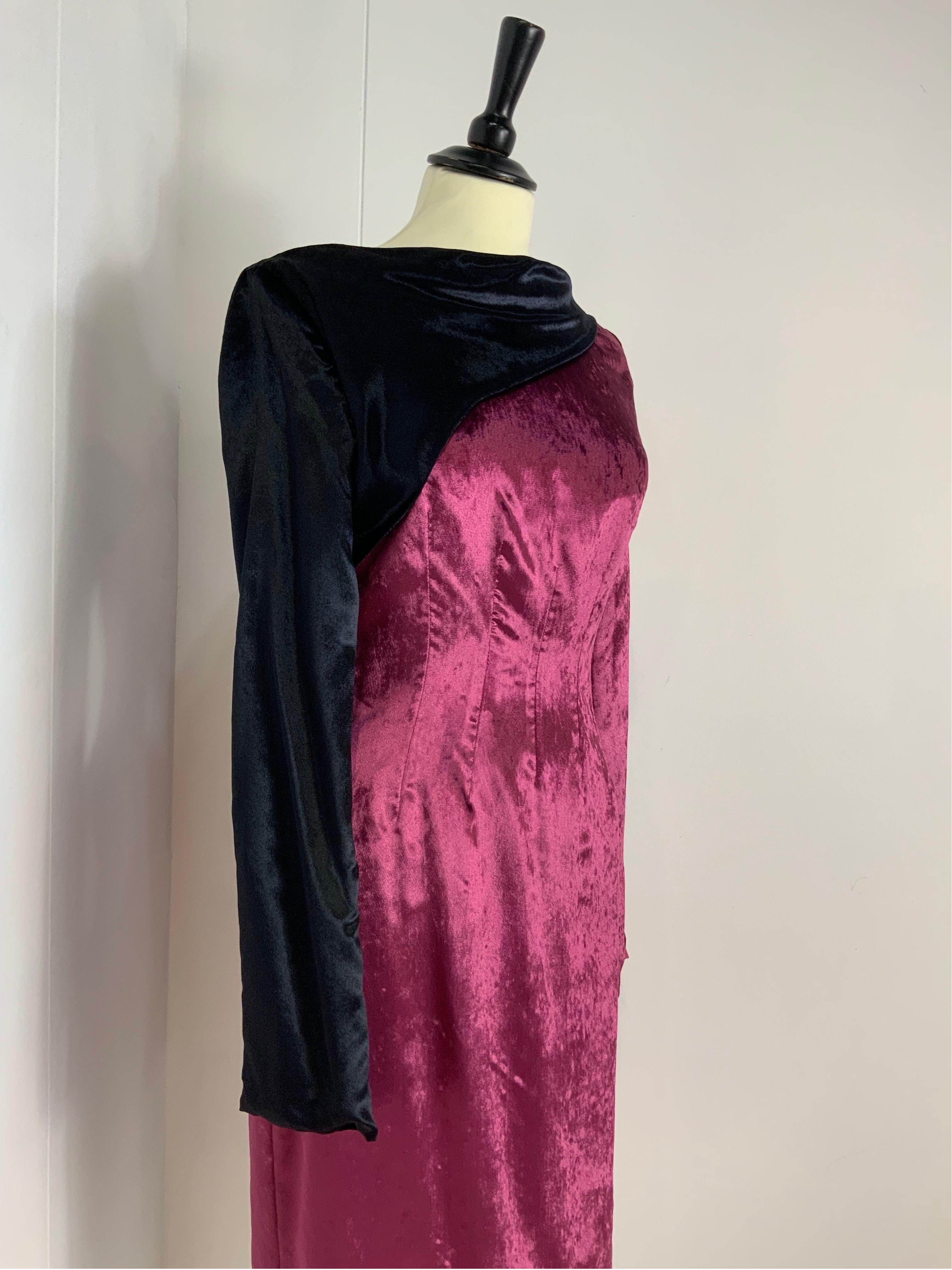 Krizia vintage velvet dress For Sale 2