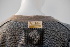 Krizia Wool Animalier Short Cardigan