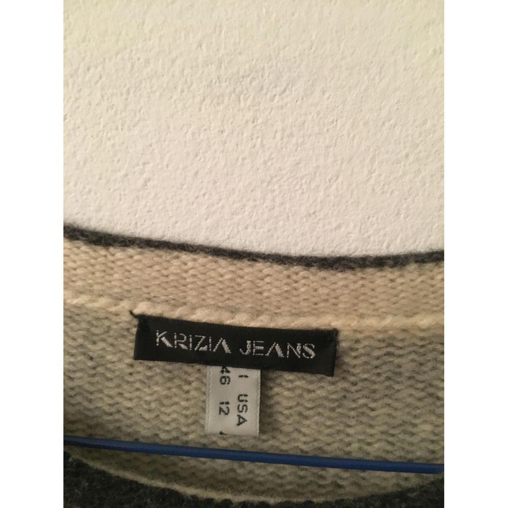 Noir Krizia - T-shirt en maille de laine gris en vente