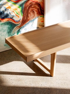 Krobo 150 Bench by Fjord Fiesta, Laminated Oak & Walnut, Modern Design