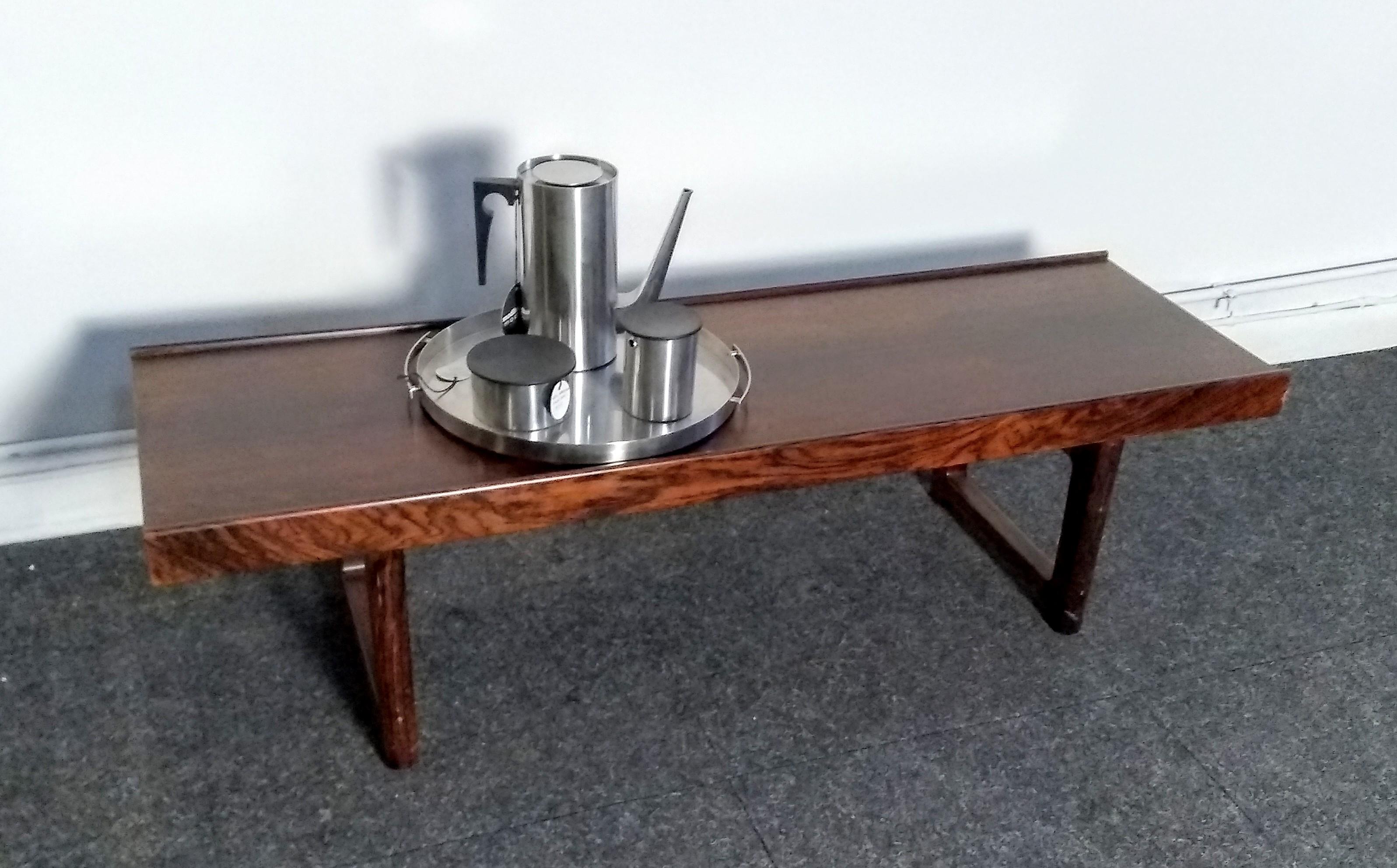 Krobo Bench Coffee Table by Torbjørn Afdal for Mellemstrands Trevareindustri In Good Condition In Denver, CO