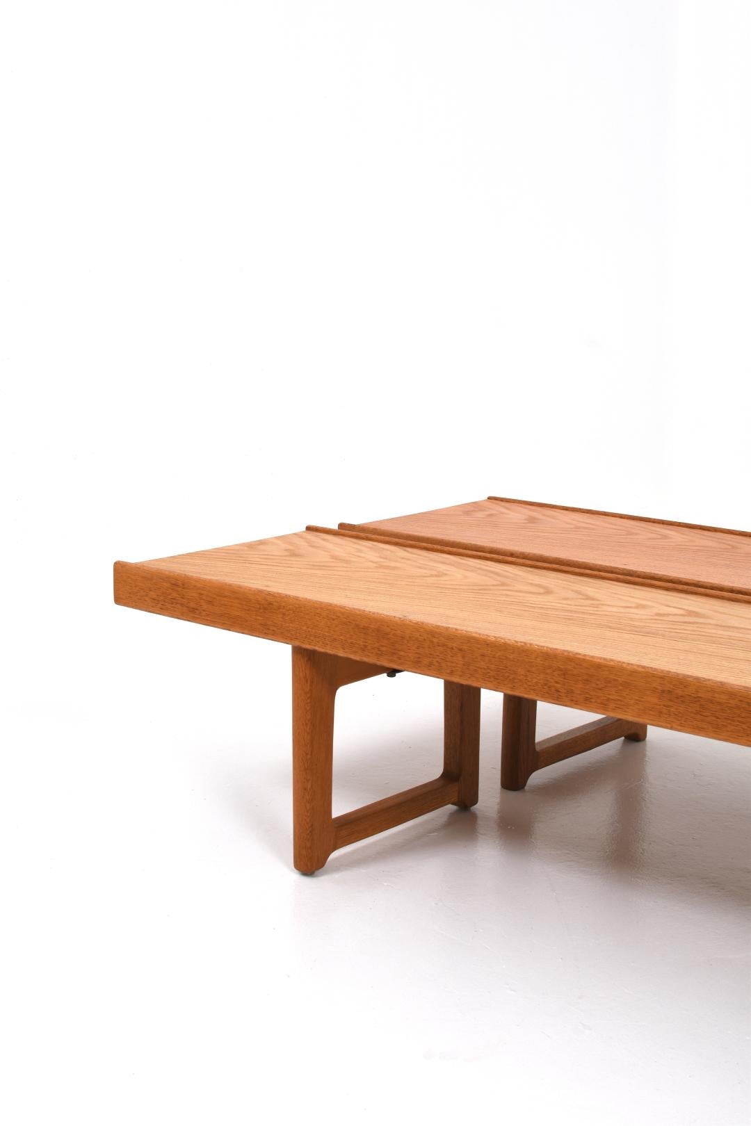 Krobo Bench in Oak by Torbjørn Afdal for Bruksbo, Norway, 1960s In Good Condition For Sale In Göteborg, SE