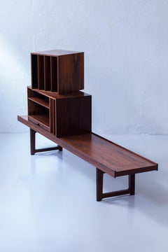 "Krobo" multi bench with vinyl boxes by Torbjørn Afdal, Norway 1960s