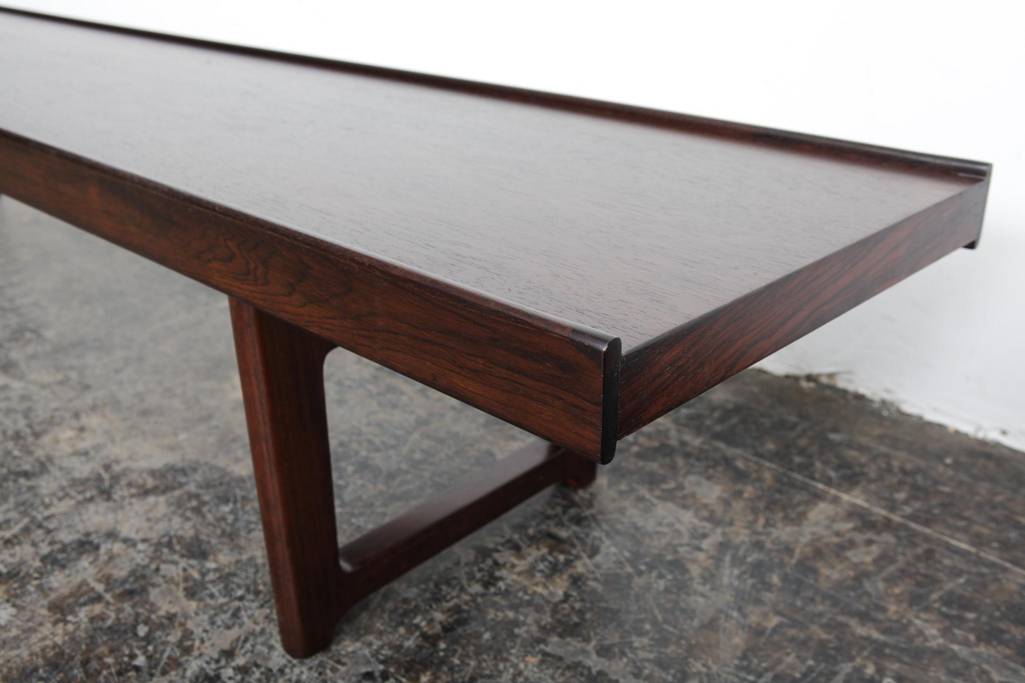 Krobo Rosewood Bench Table by Torbjorn Afdal for Bruksbo, Norway (Rosenholz) im Angebot