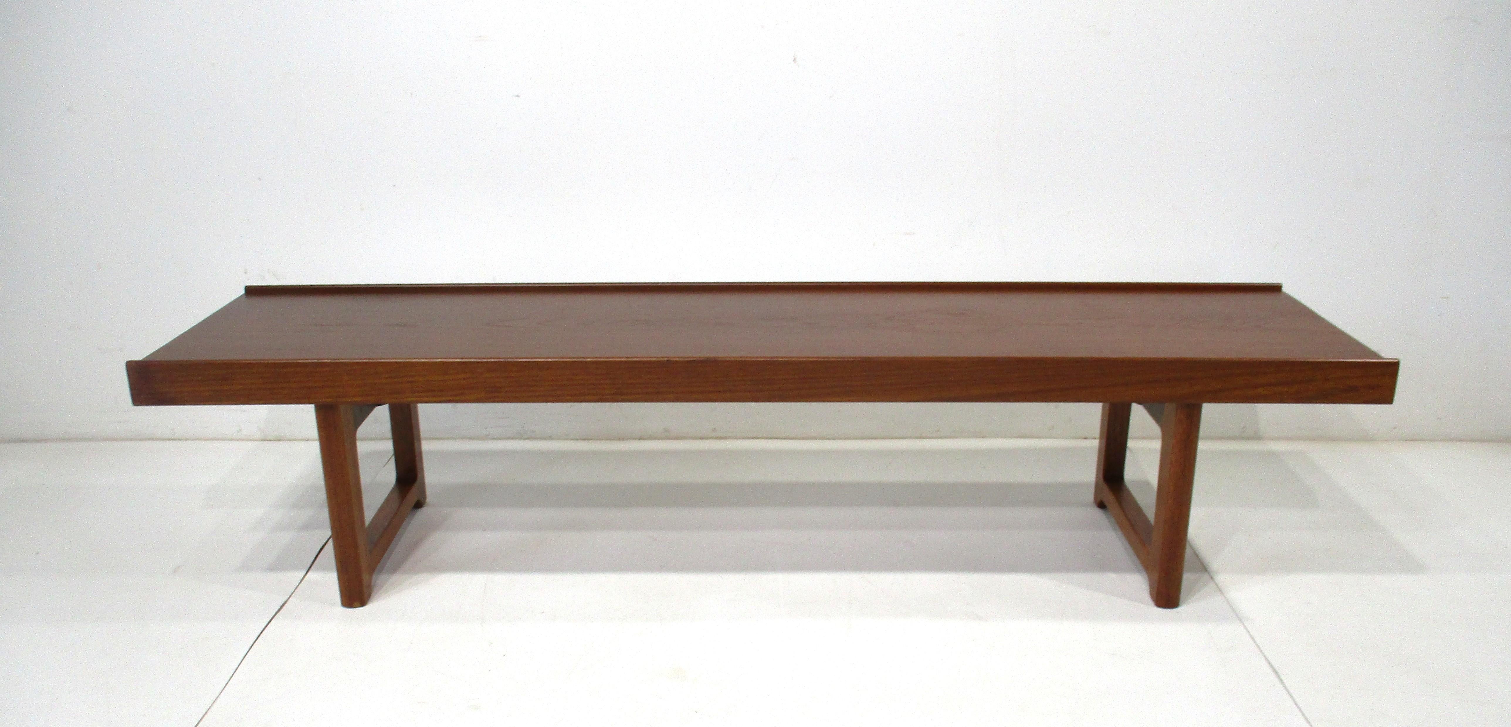 Krobo Teak Bench / Coffee Table by Torbjorn Afdal for Bruksbo Mobler 4