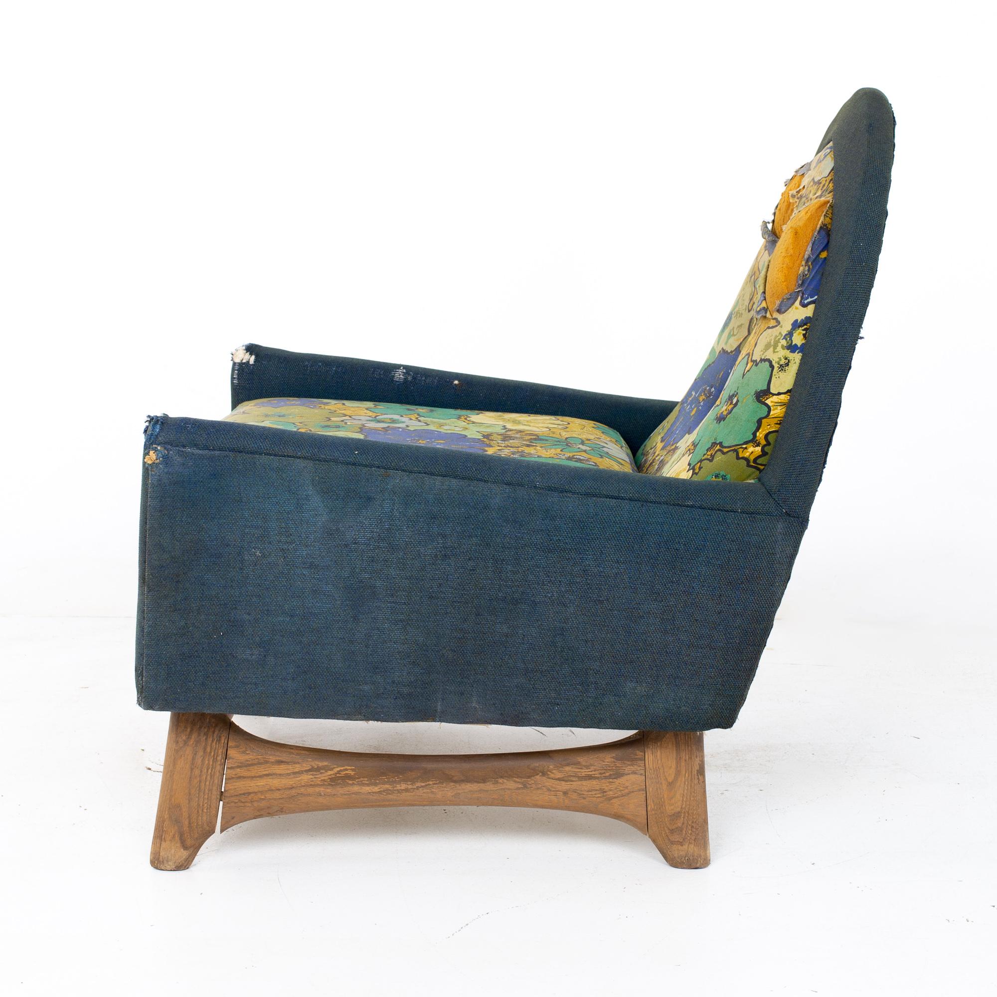 Kroehler Adrian Pearsall Style Mid Century Lounge Chair For Sale 1