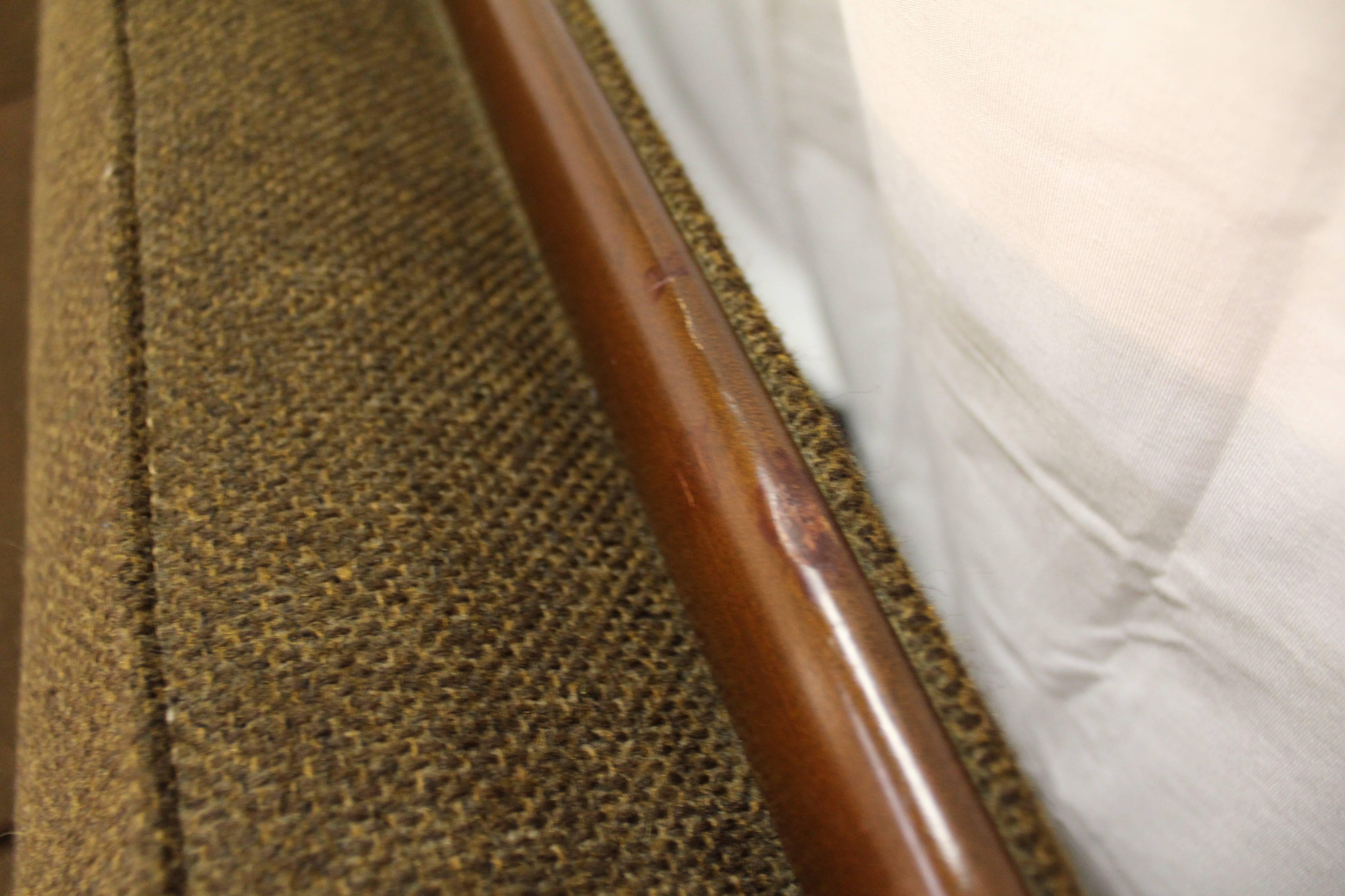 Mid-Century Modern Kroehler Avant Designs Adrian Pearsall Style Walnut Arm Sofa