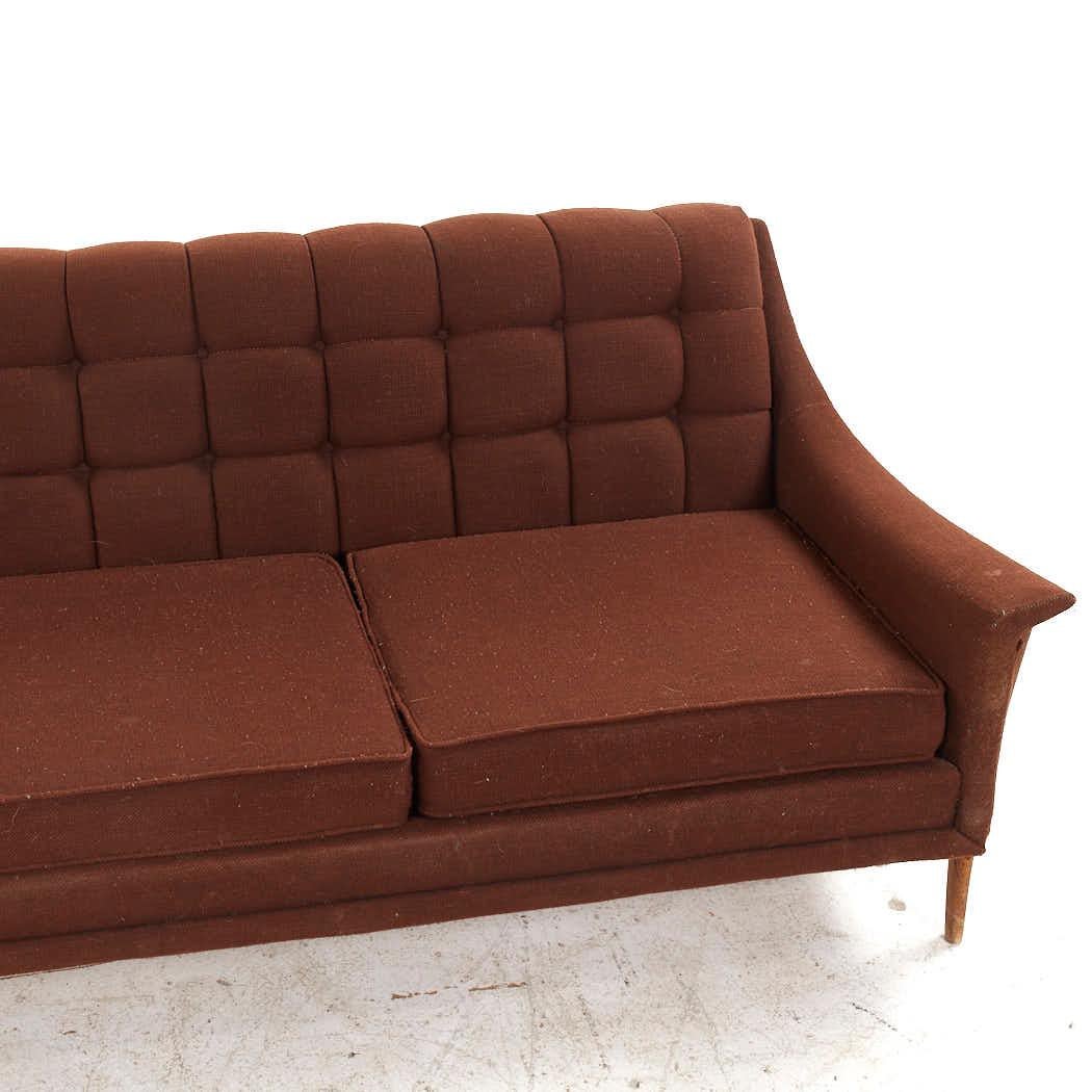 Kroehler Avant Mid Century Sofa in Nussbaum (Polster) im Angebot