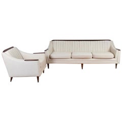 Kroehler Chanel Back Sofa and Chair Set