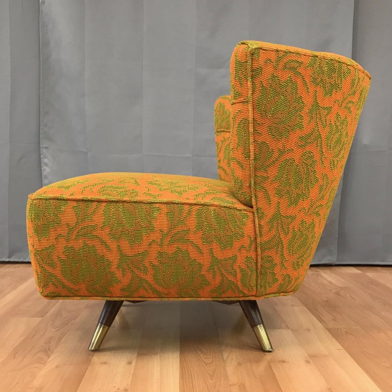 Kroehler Mid-Century Modern Swivel Lounge Chair at 1stDibs