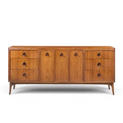 Kroehler Mid Century Rosewood and Walnut Lowboy Dresser