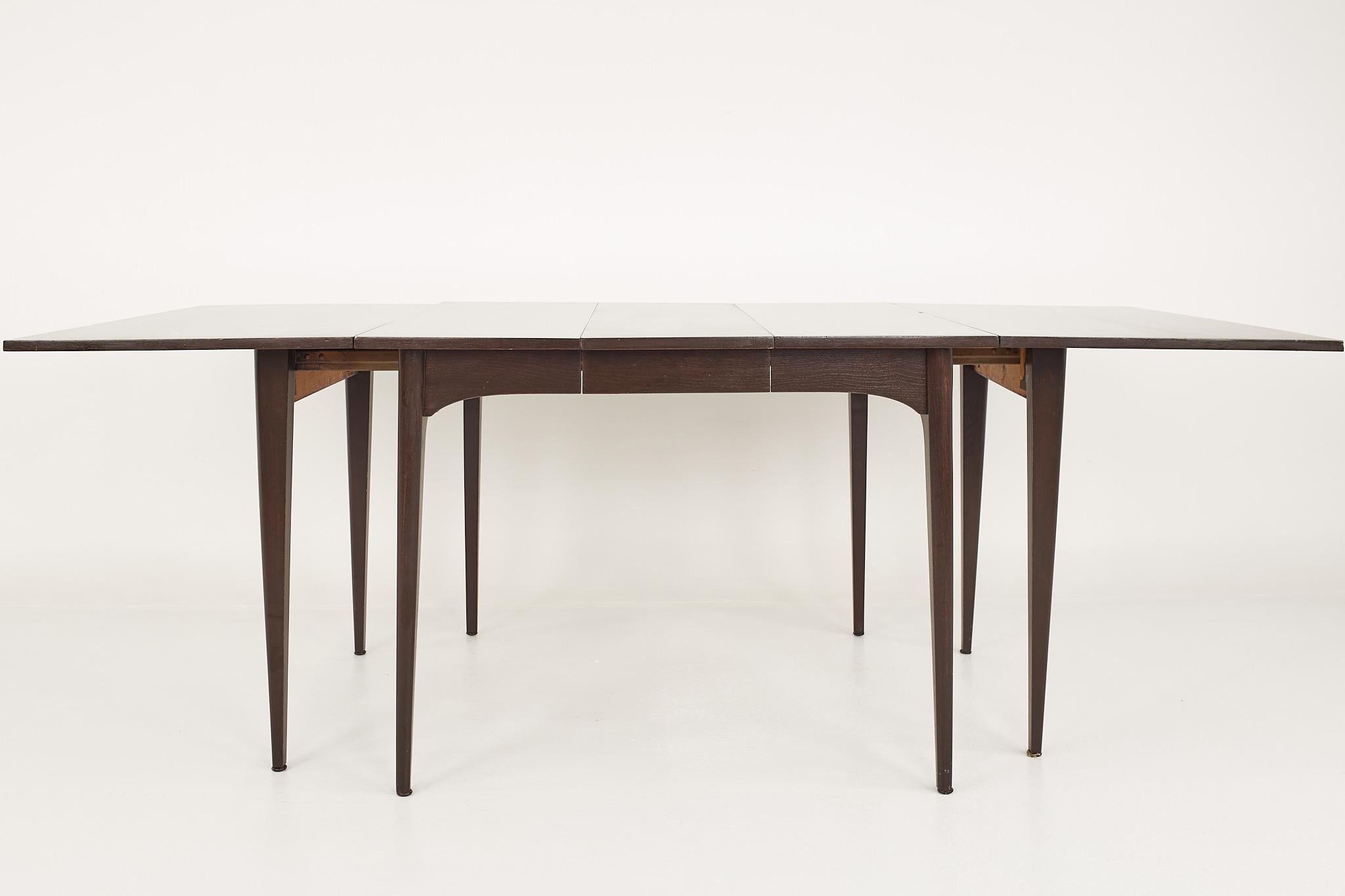 Kroehler Refinished Mid Century Drop Leaf Dining Table For Sale 2