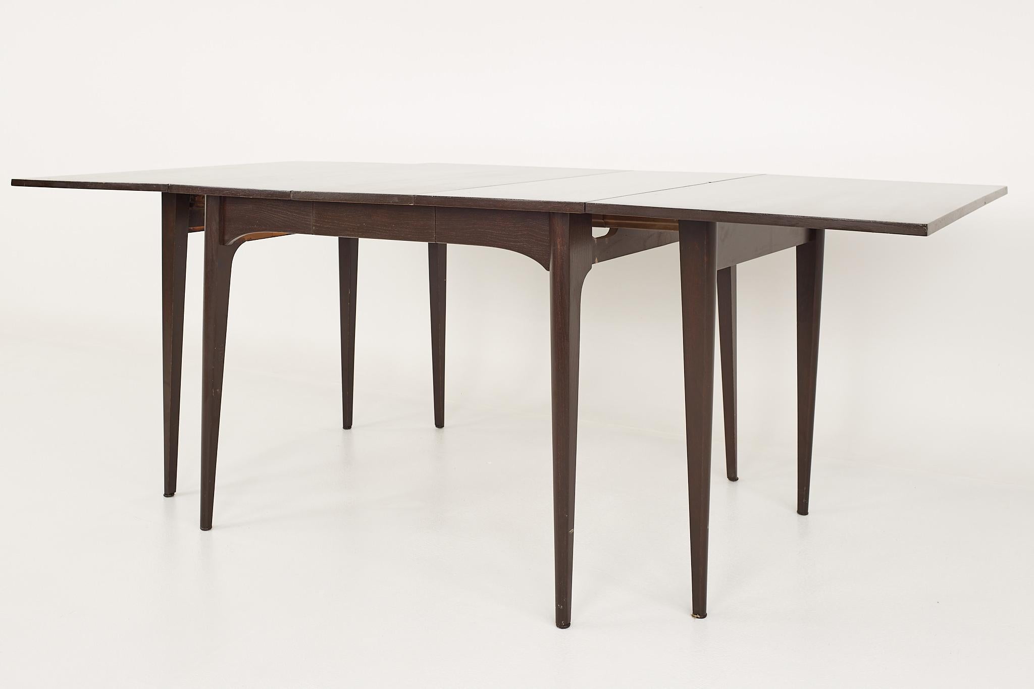 Kroehler Refinished Mid Century Drop Leaf Dining Table For Sale 3