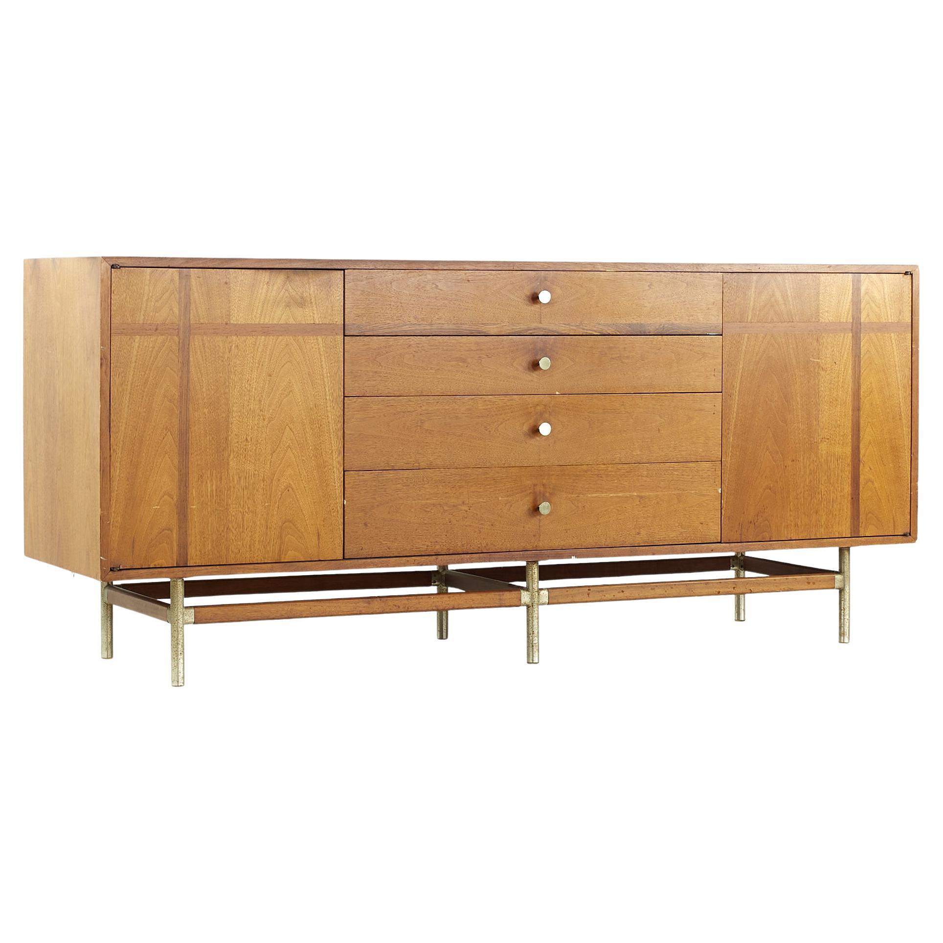 Kroehler Signature Mid Century Nussbaum und Palisander Lowboy Kommode im Angebot