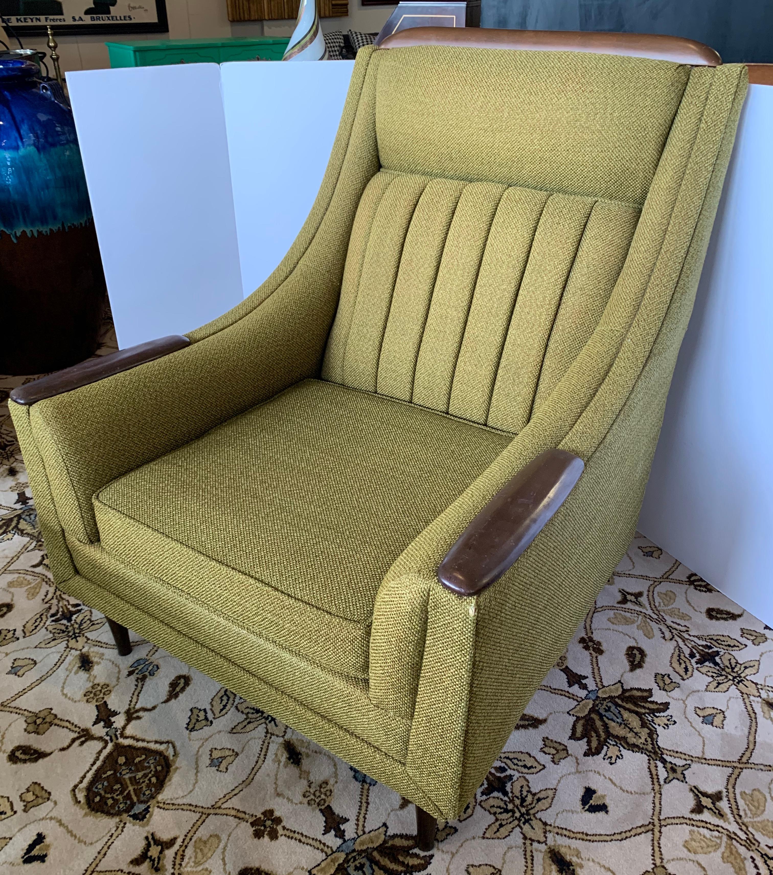 Kroehler Signed Mid-Century Modern Lounge Chair Armchair 1