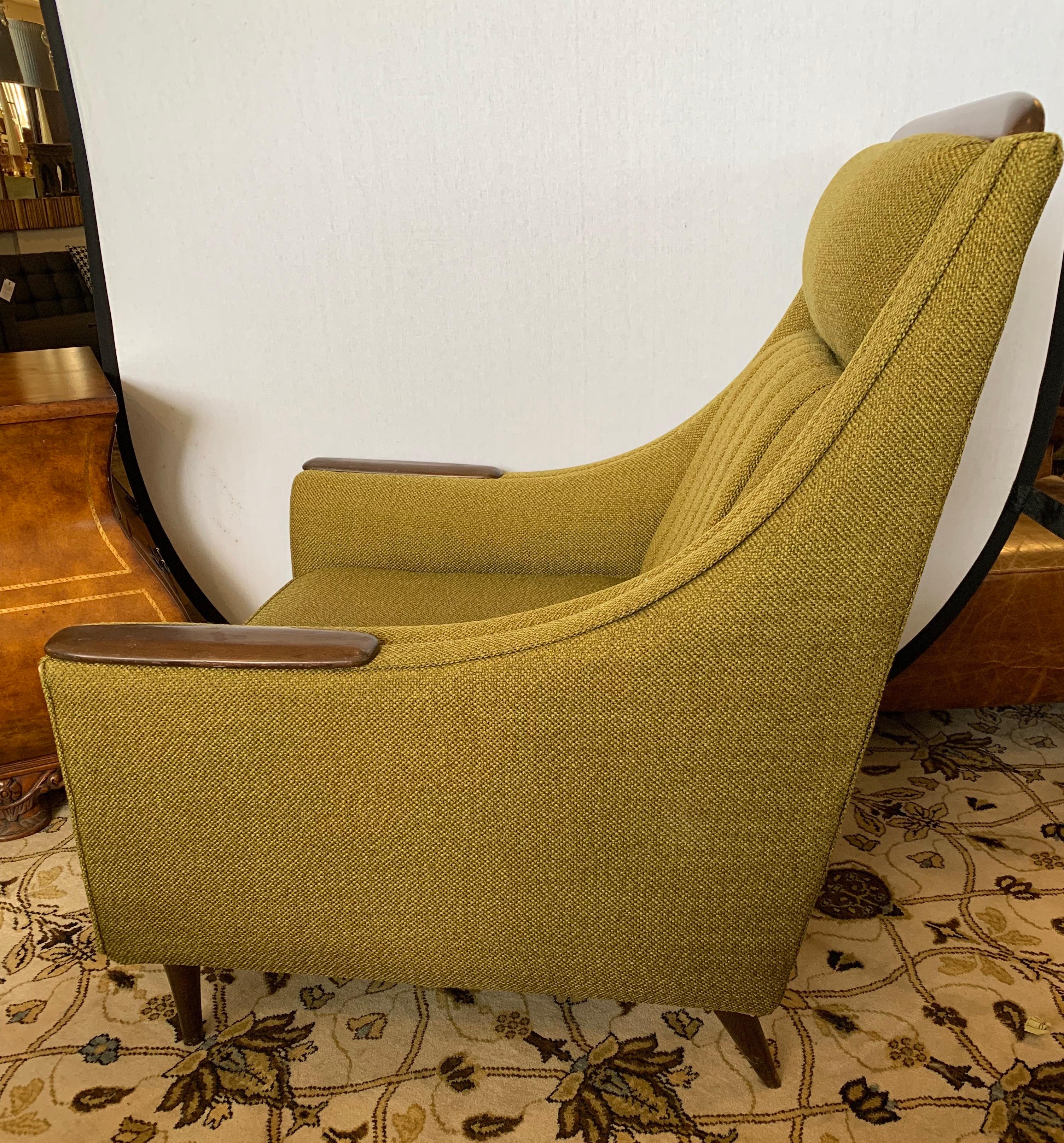 American Kroehler Signed Mid-Century Modern Lounge Chair Armchair