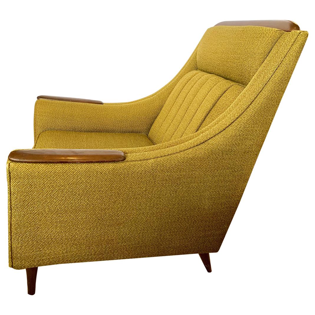 Kroehler Signed Mid-Century Modern Lounge Chair Armchair