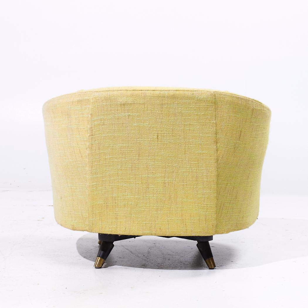 Sillón giratorio tapizado Kroehler - mcm en Bueno estado para la venta en Countryside, IL