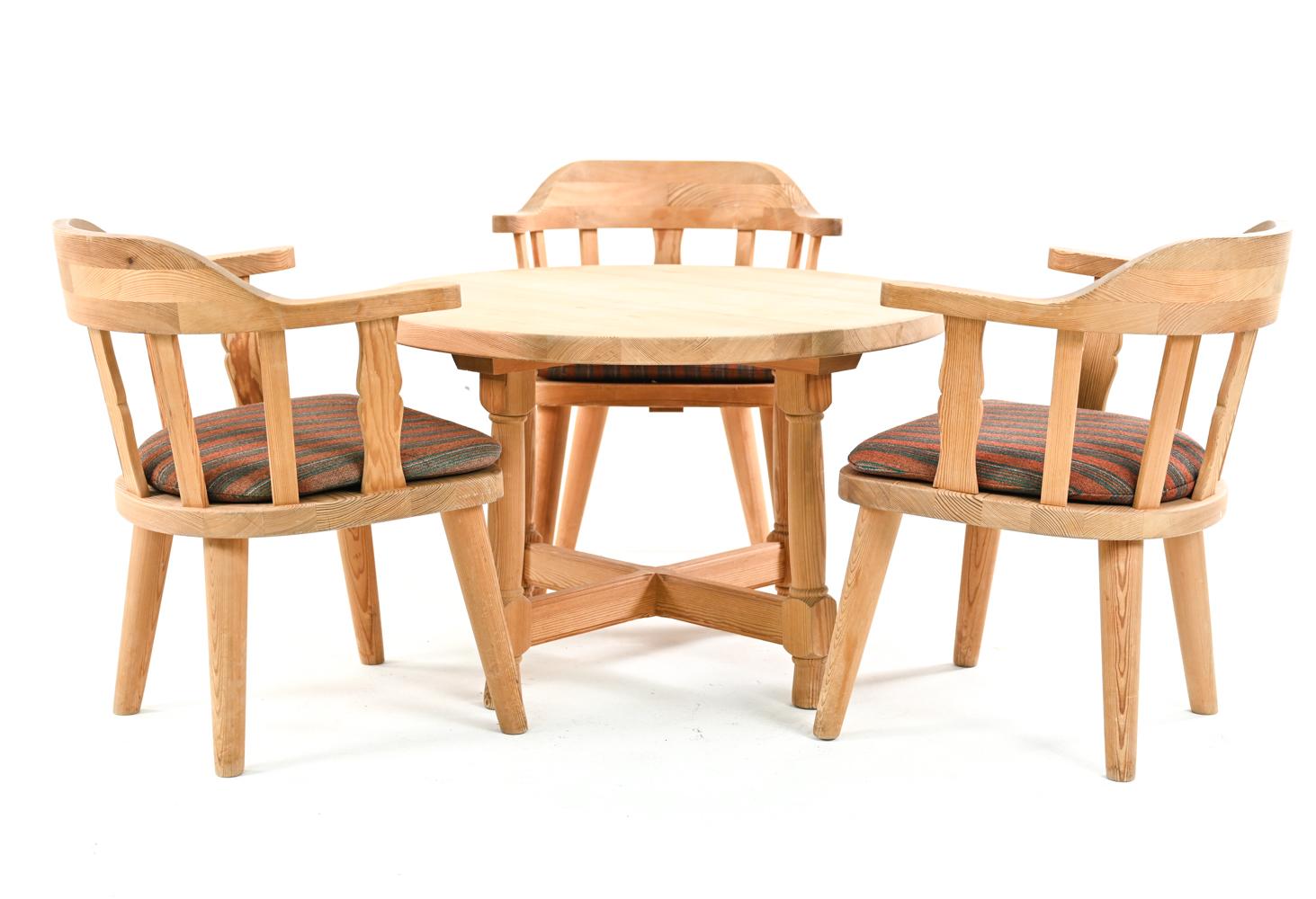 Krogenæs Møbler Norwegian Modern Table & Three Chairs 5