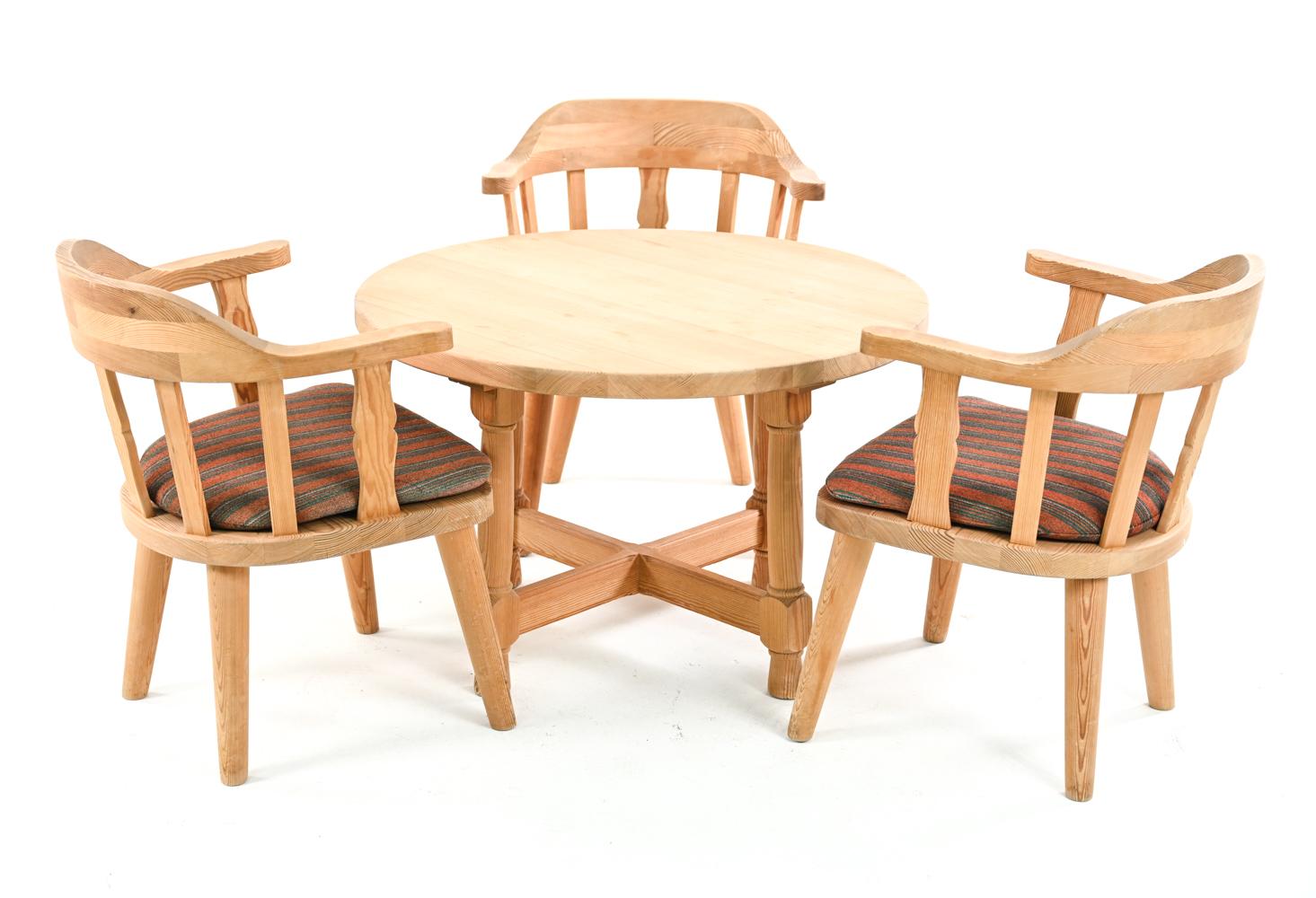 Krogenæs Møbler Norwegian Modern Table & Three Chairs 6
