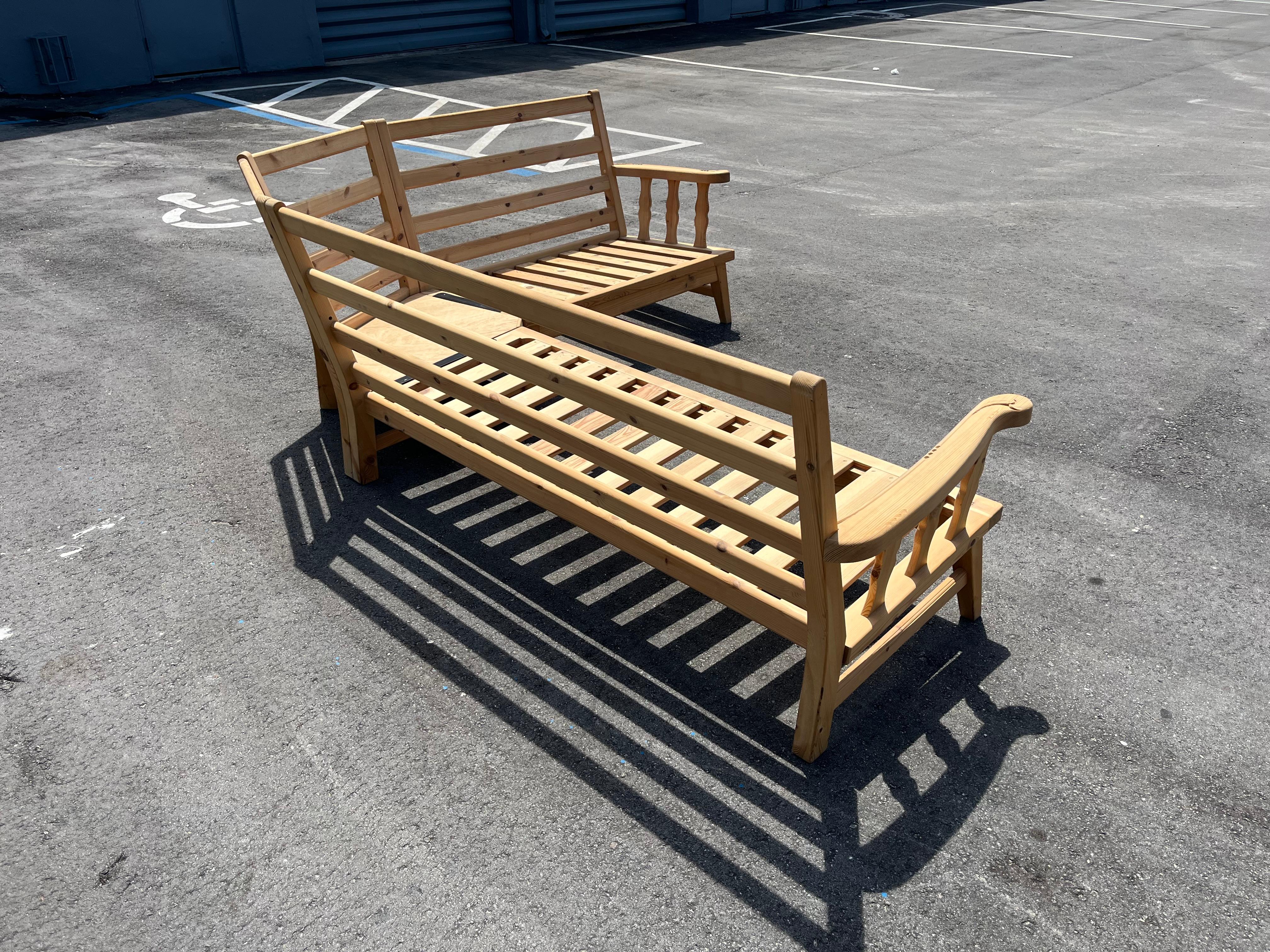 Krogenæs Møbler, Sofa, Sectional, Sculpted Pine, Linen, Norway, 1999 For Sale 7