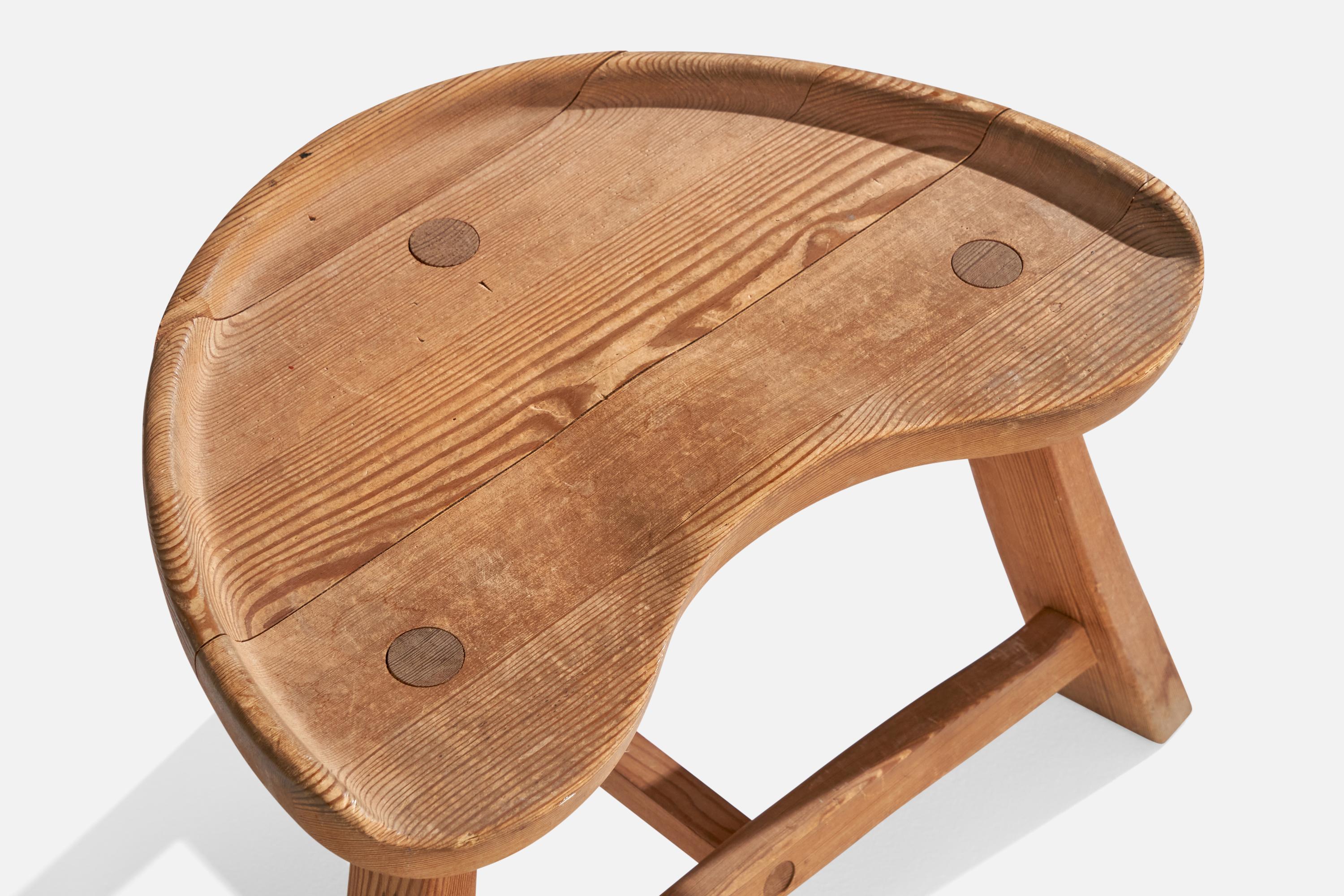 Krogenæs Møbler, tabouret, pin, Norvège, années 1960 en vente 3