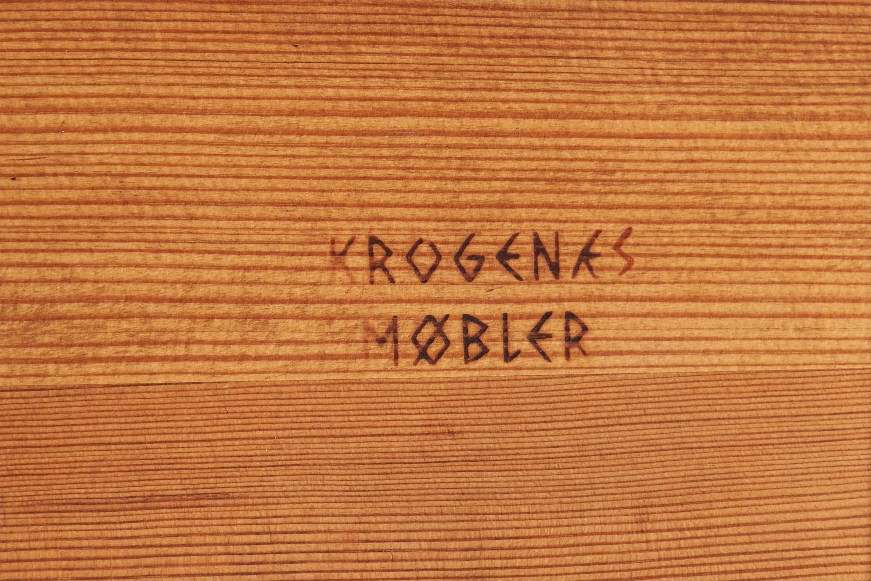 Krogenæs Møbler, tabouret, pin, Norvège, années 1960 en vente 5