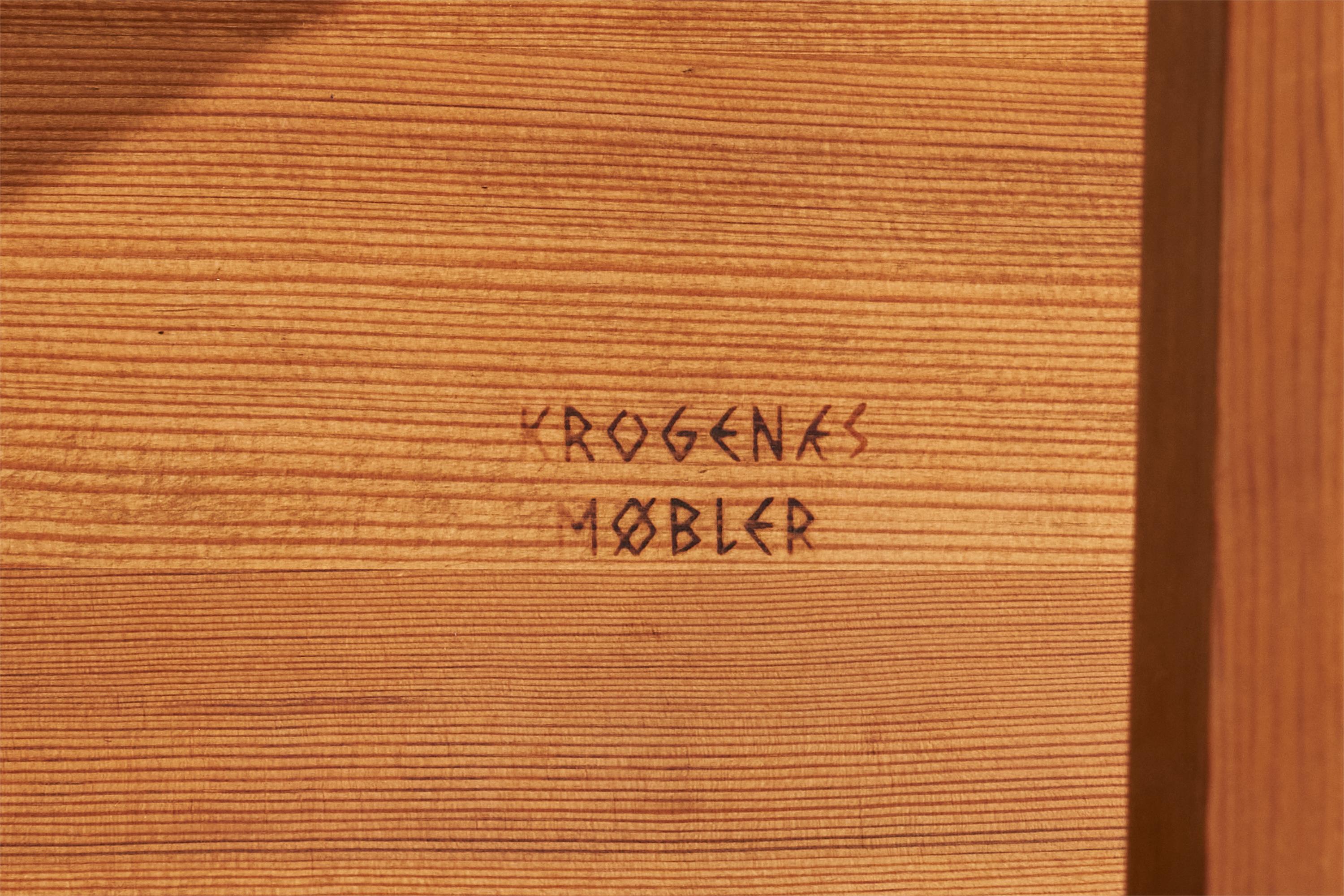 Krogenæs Møbler, tabouret, pin, Norvège, années 1960 en vente 6