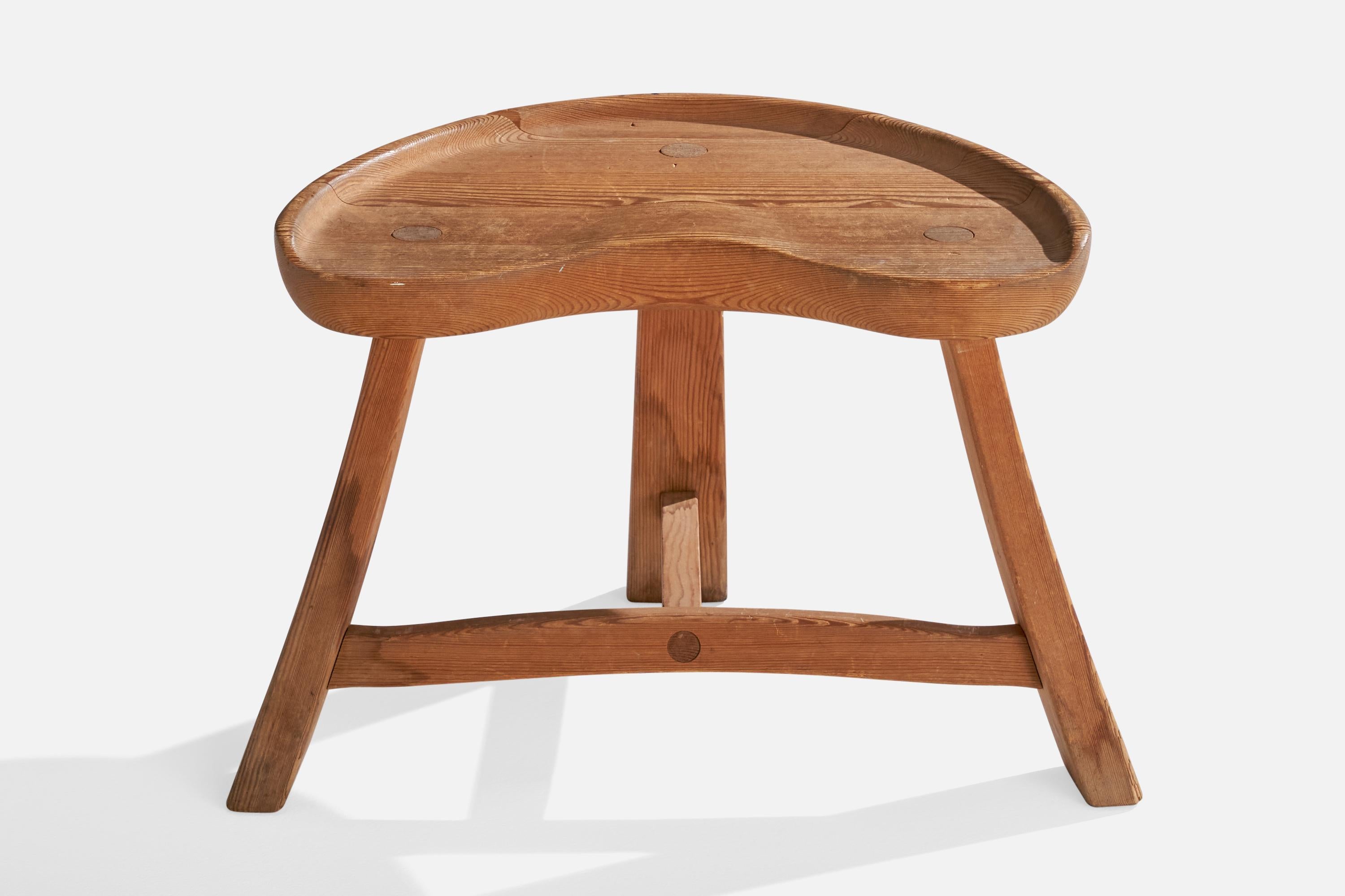 Milieu du XXe siècle Krogenæs Møbler, tabouret, pin, Norvège, années 1960 en vente