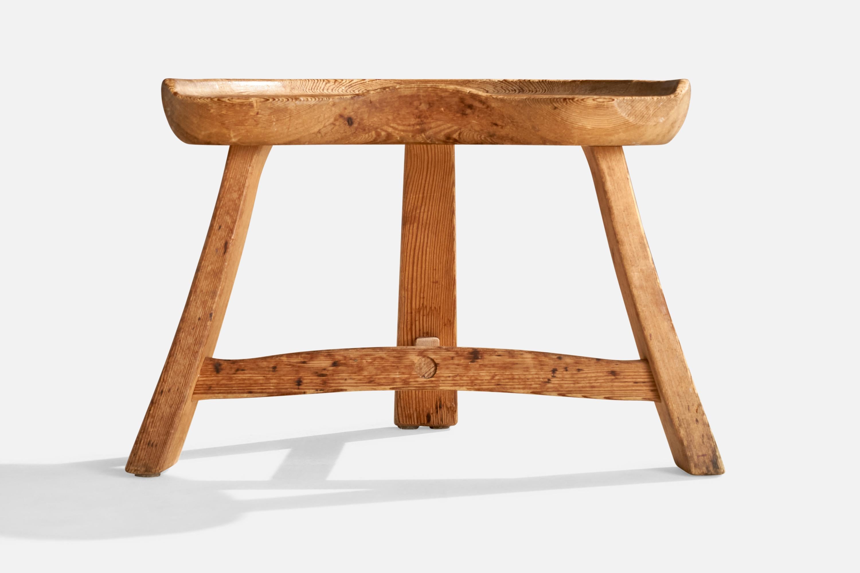 Pin Krogenæs Møbler, tabouret, pin, Norvège, années 1960 en vente