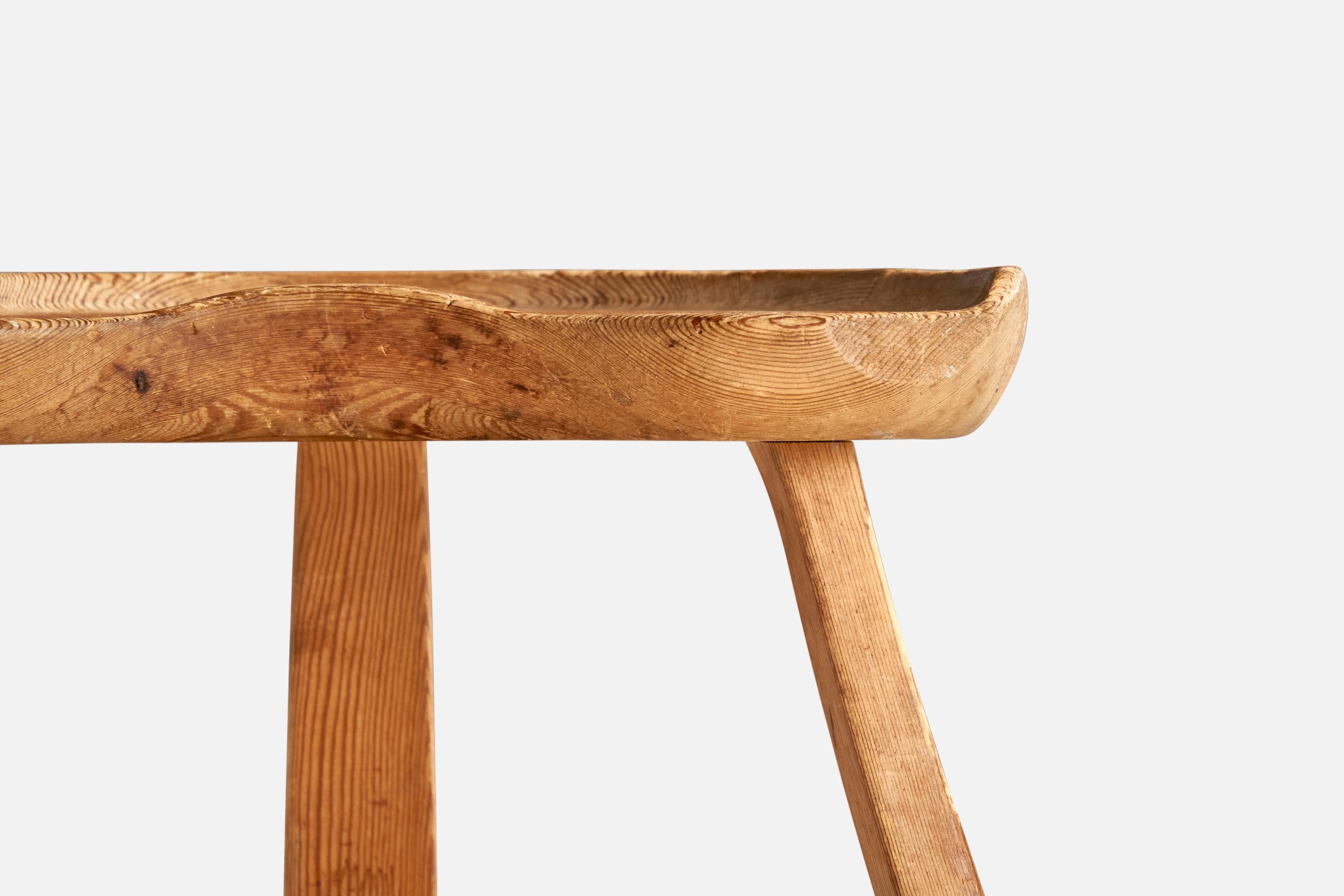 Krogenæs Møbler, tabouret, pin, Norvège, années 1960 en vente 1