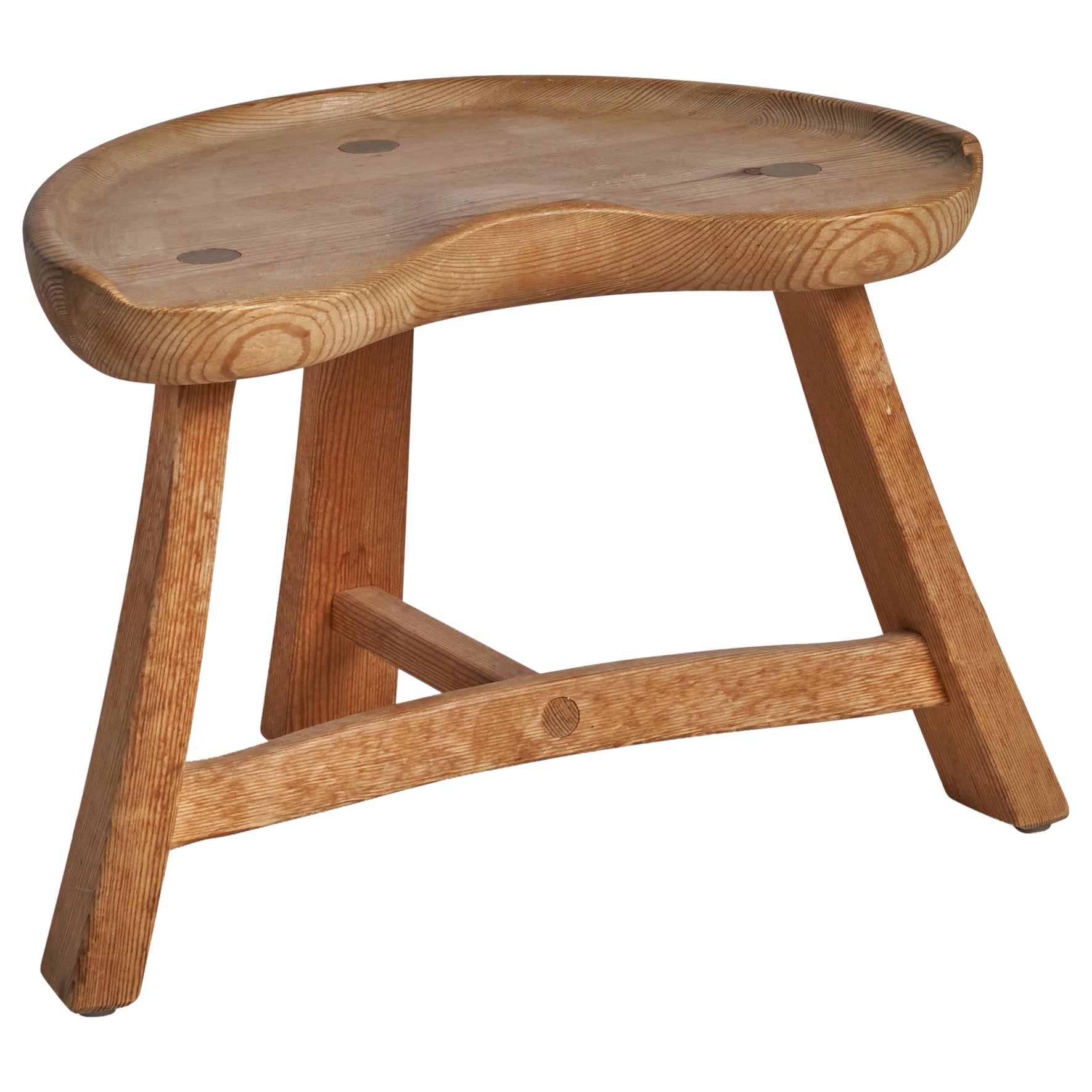 Krogenæs Møbler, Hocker, Kiefer, Norwegen, 1960er Jahre