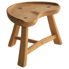 Krogenæs Møbler, tabouret, pin, Norvège, années 1960