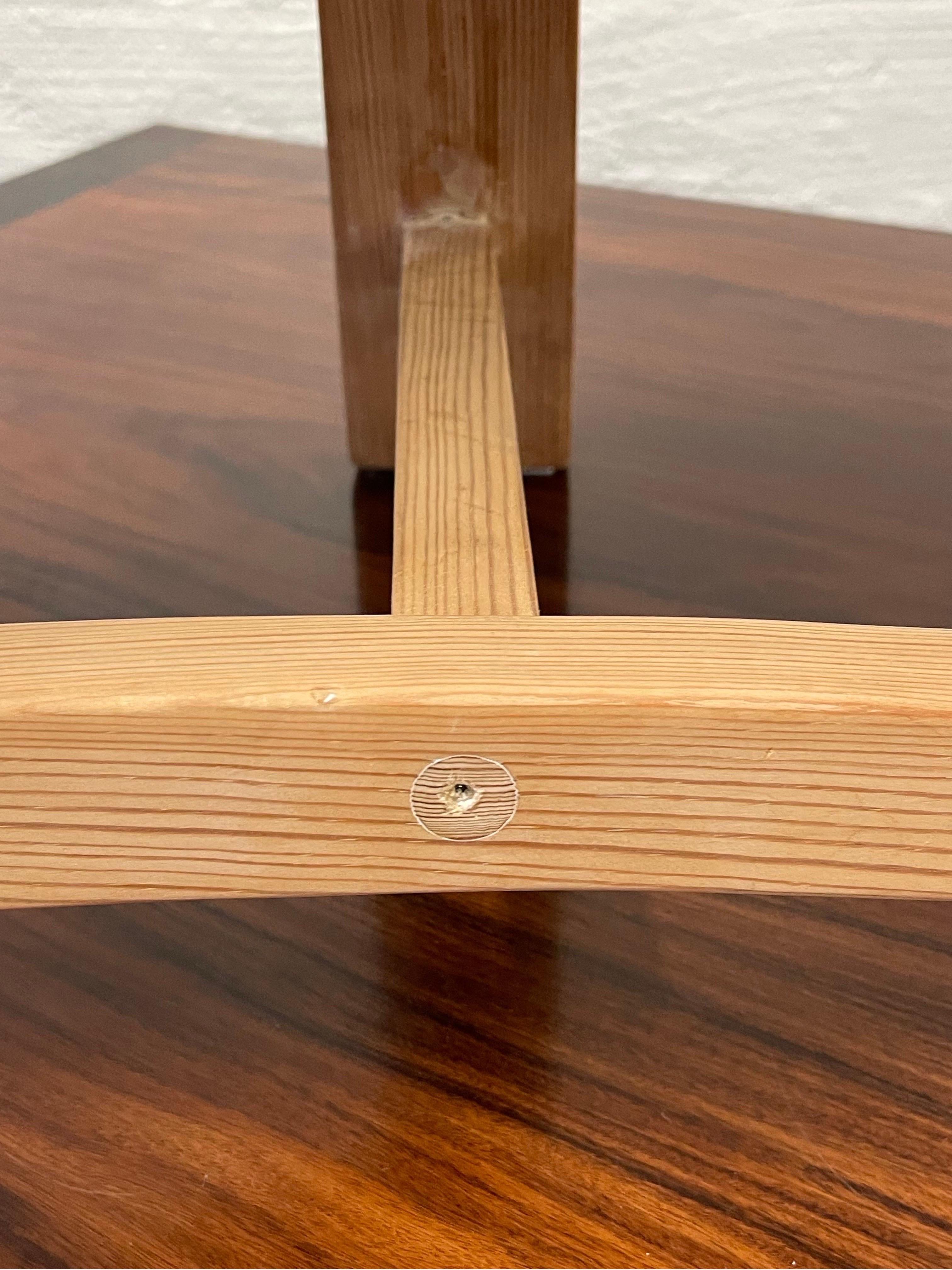 Mid-20th Century Scandinavian Modern Three Legged Pine Stool by Krogenæs Møbler, Norway 1960s