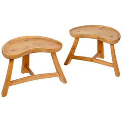 Krogenäs Möbler, Pair of Stools, Norway, 1960s-1970s