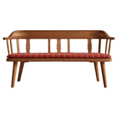 Vintage Krogenas Mobler Pine Bench 